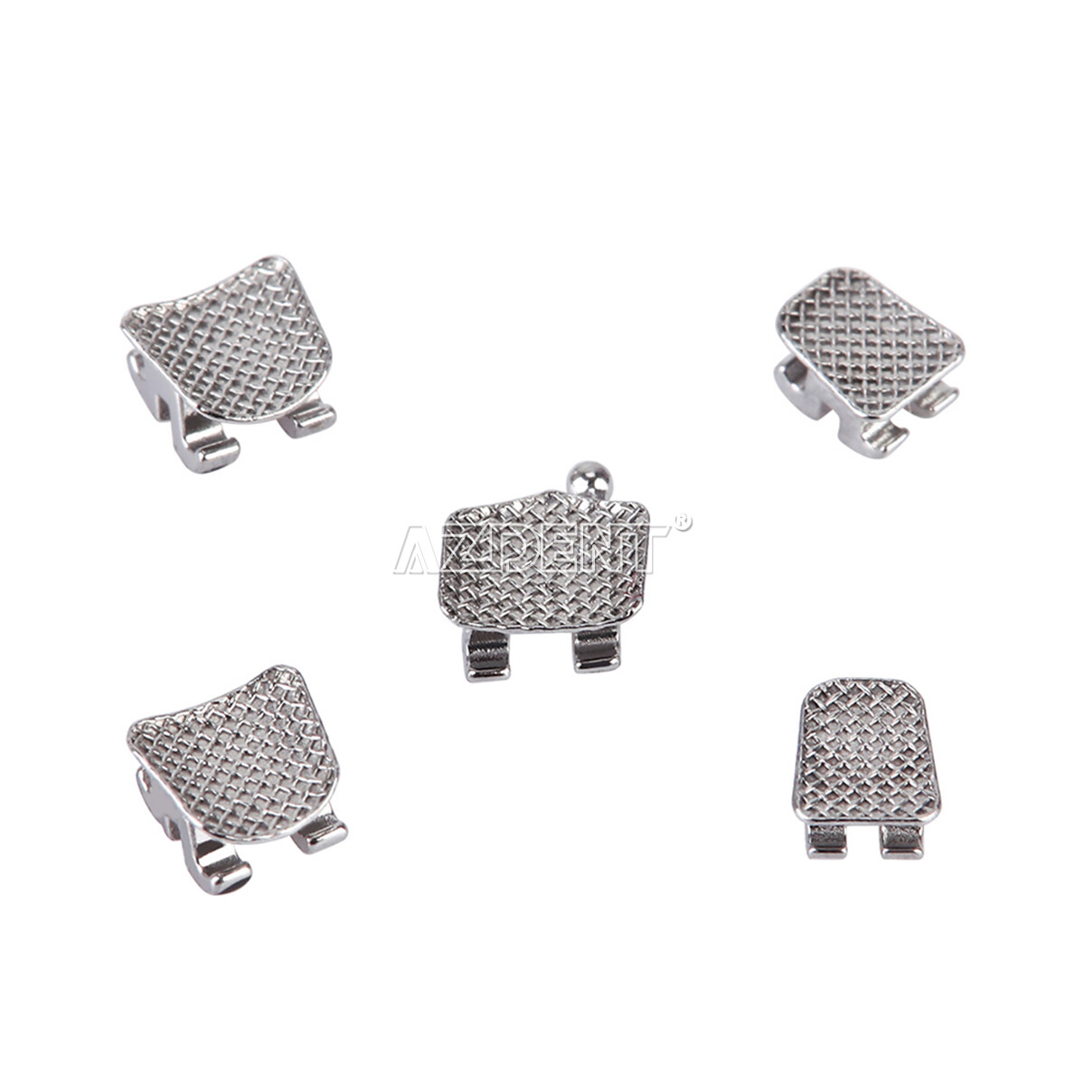 10Set AZDENT Dental Orthodontic Metal Bracket Braces Mini MBT Roth 018 022 Hooks