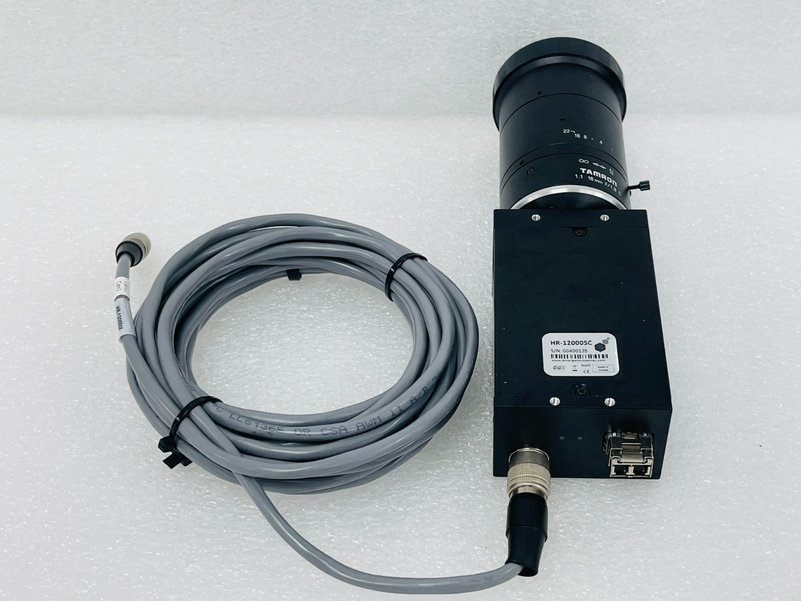 Emergent Vision Technologies HR-12000SC Industrial Camera Global w/Lens 1.1 16mm