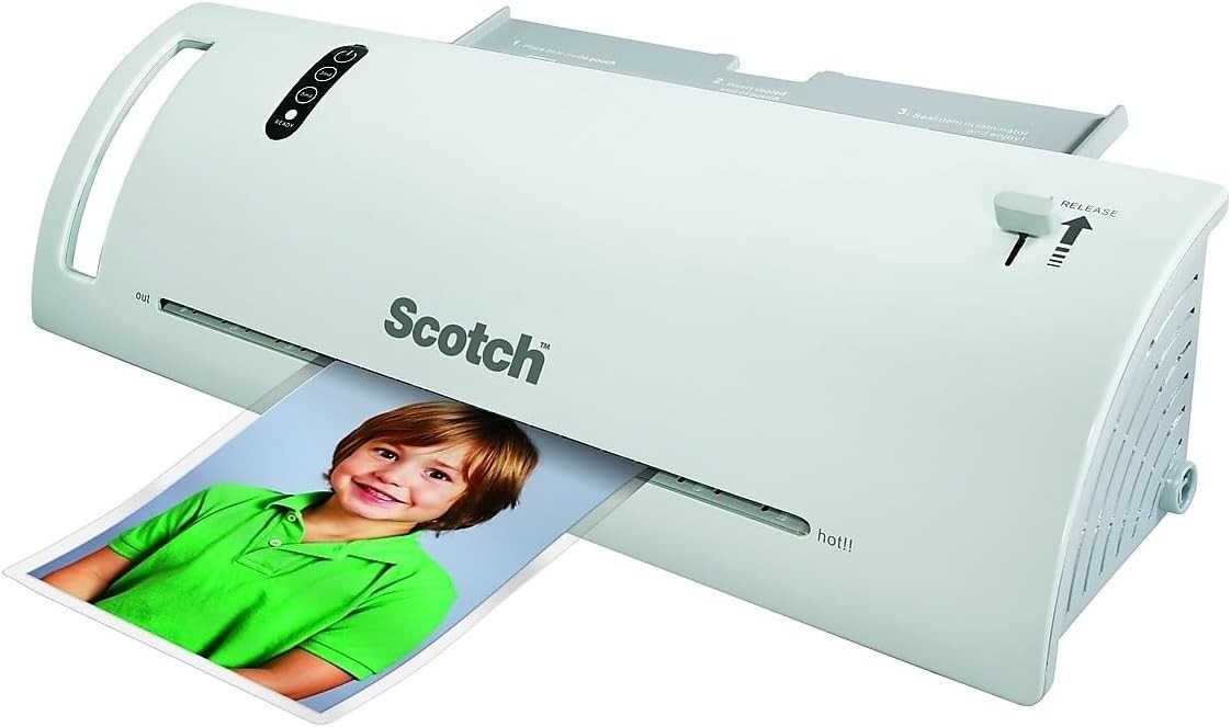 Scotch Thermal Laminating Pouches 5×7-inch, 5 Mil., Clear 100/PK