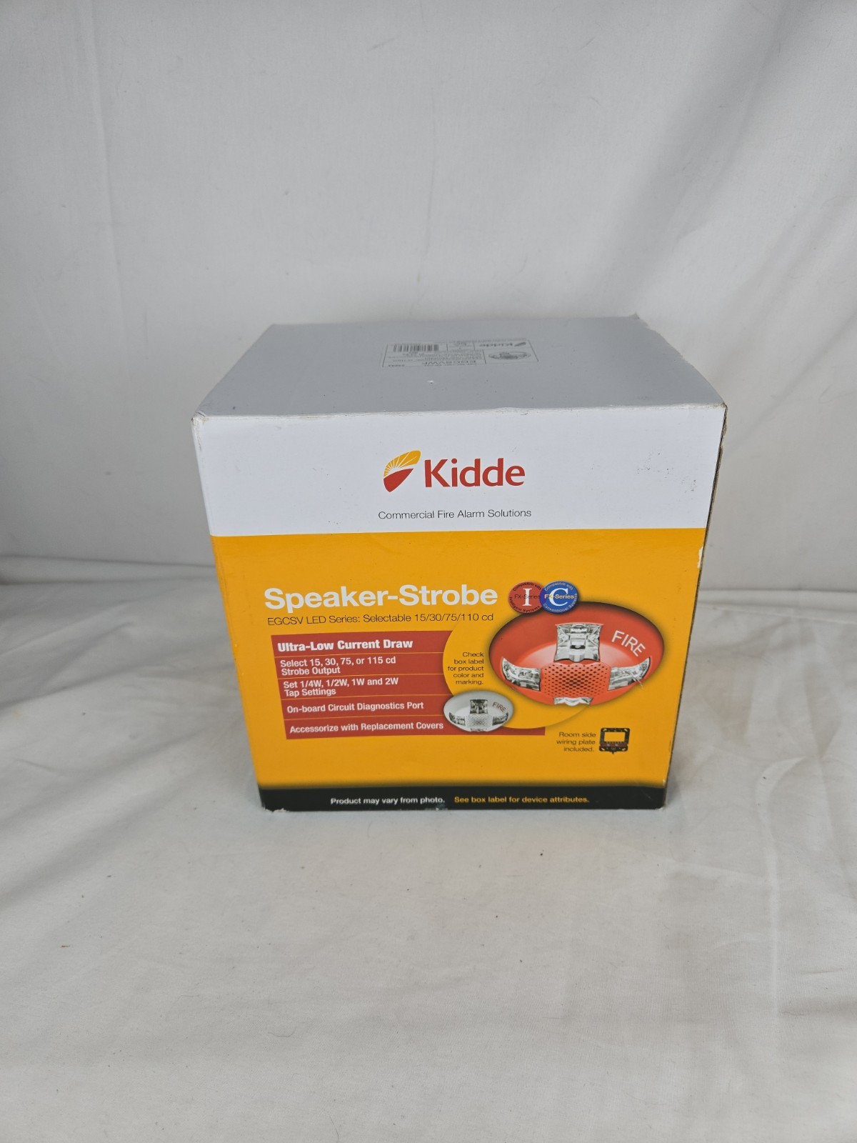 KIDDE GENESIS LED FIRE ALARM CEILING SPEAKER STROBE WHITE, EGCSVWF