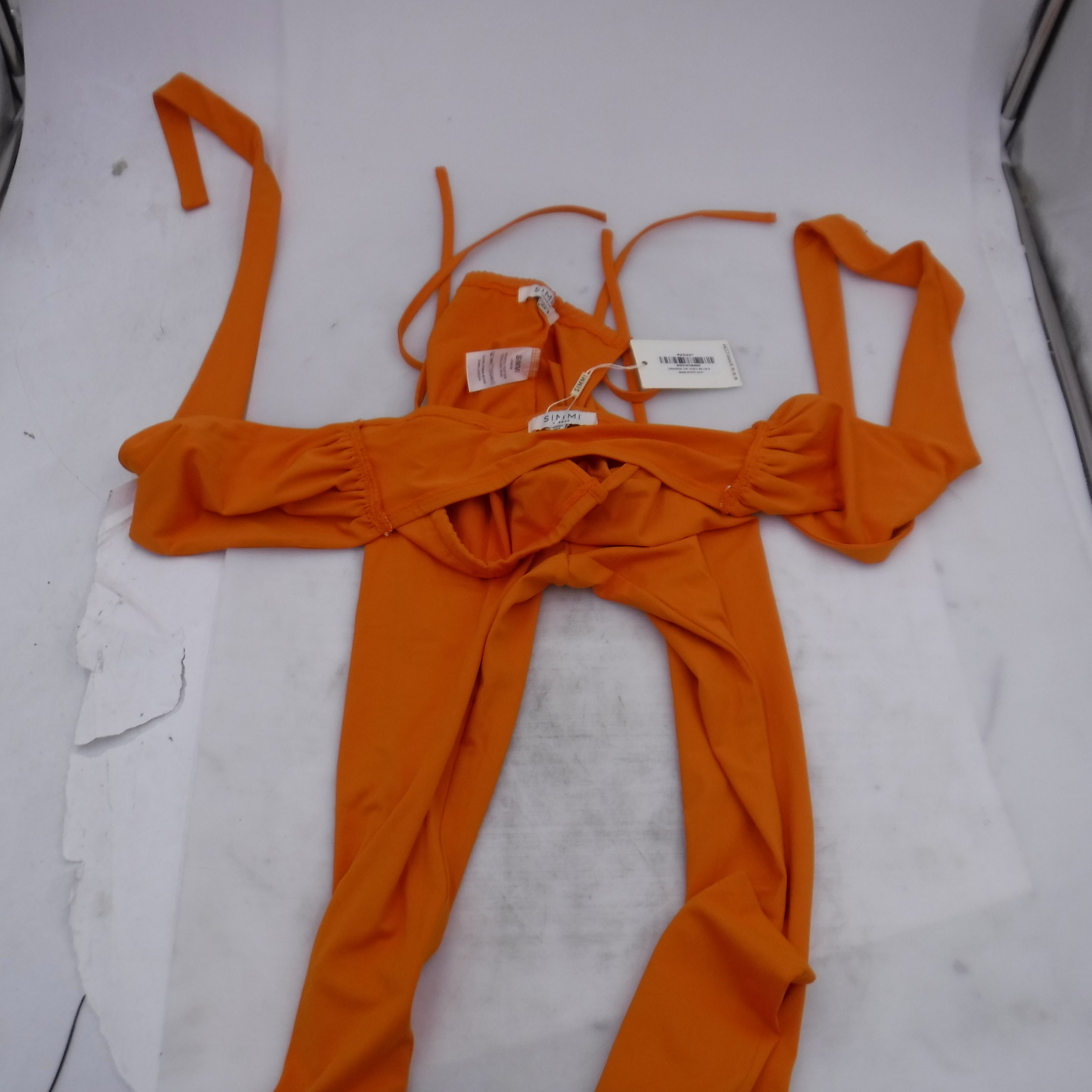 Radiant Orange Halterneck Legging Set SIM2107054842