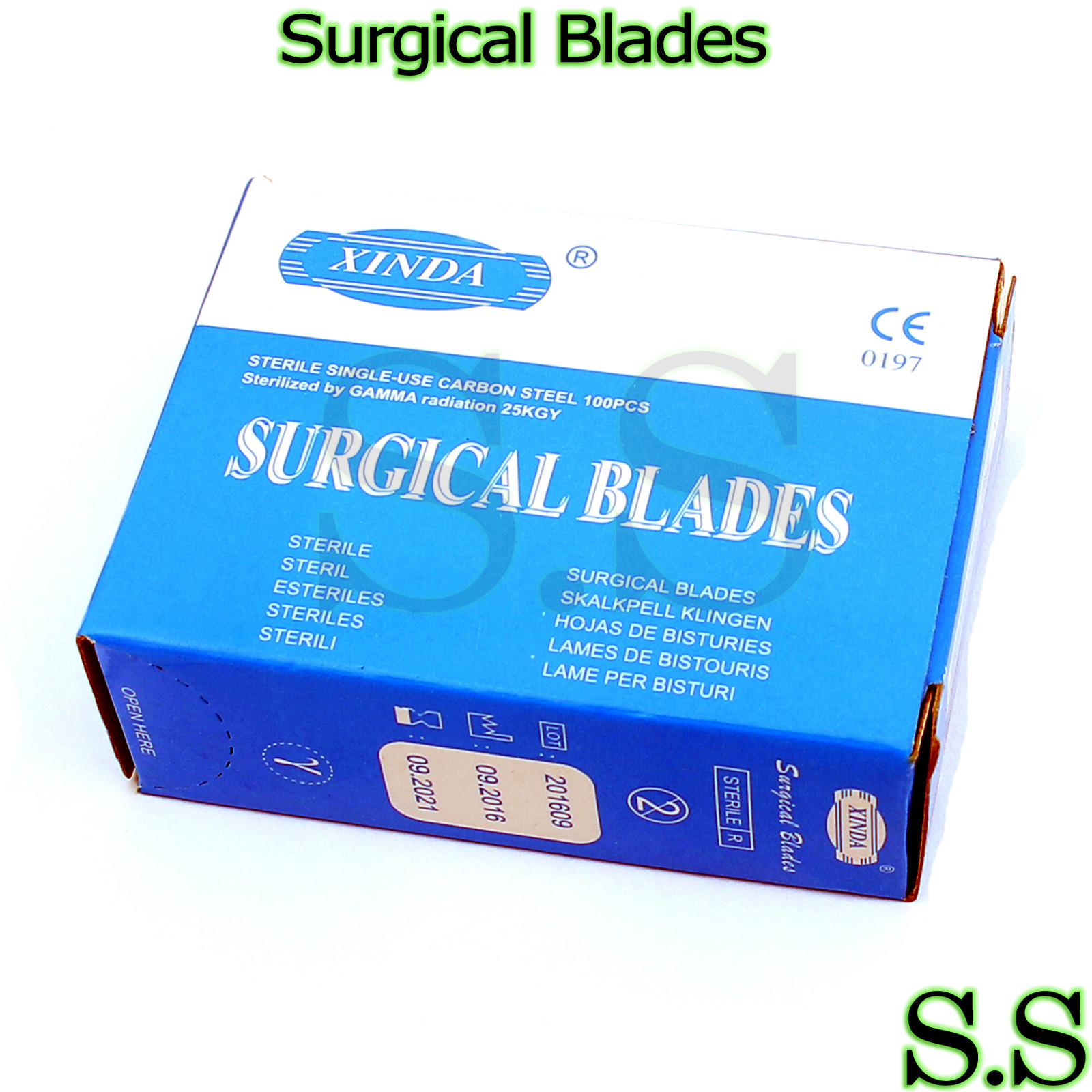 100 Sterile Stainless Steel Surgical Scalpel Blades #21