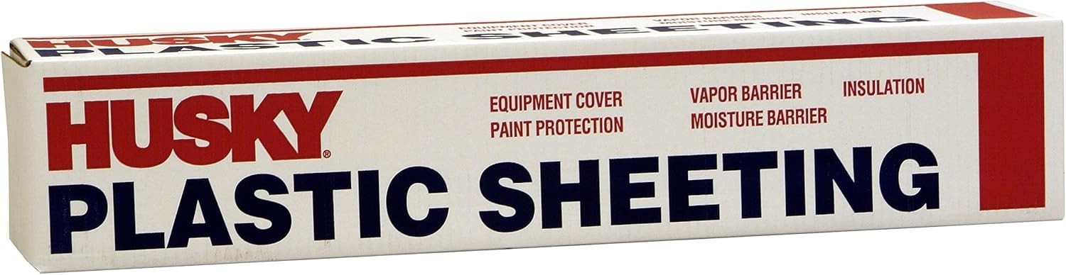 1-Roll of 12’ x 100’ Poly-America 412C Husky Clear 4-Mil Low Density Plastic