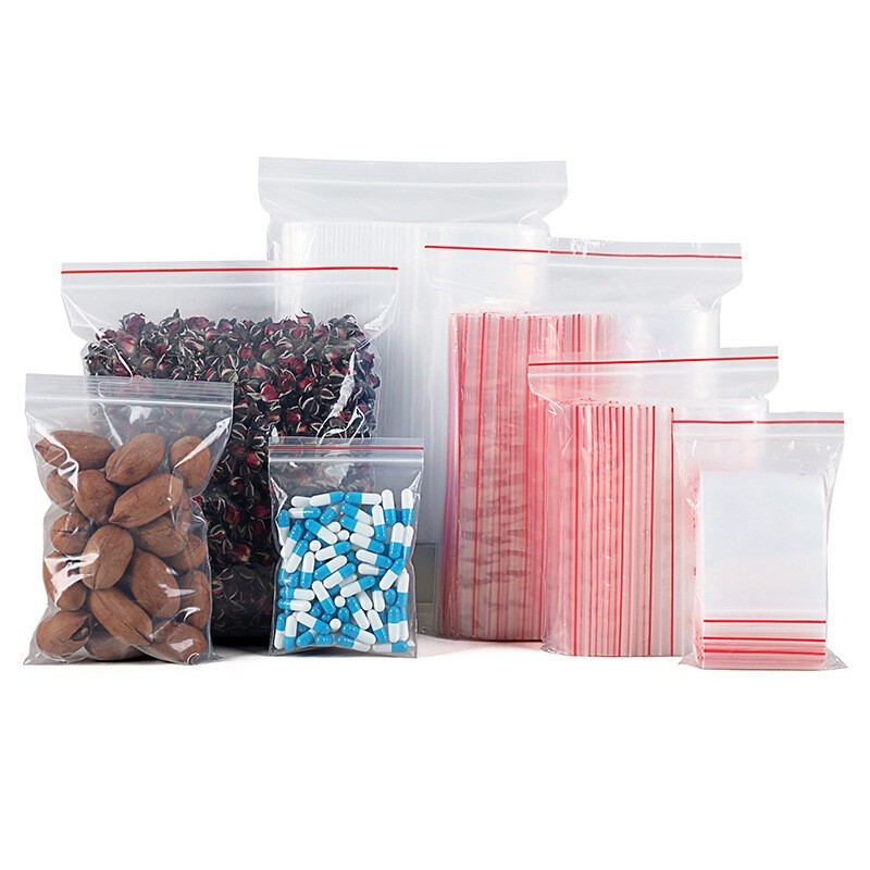 100-400 pcs 7.5″×11″ Strong Clear Reclosable Zip Plastic Lock Bags Poly Zipper