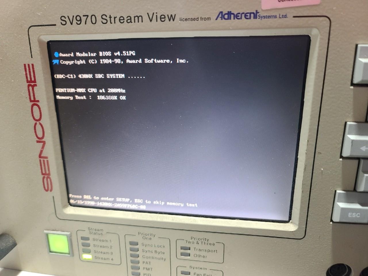 SENCORE SV970 Stream View Digital Video Broadcasting from Adherent Systems