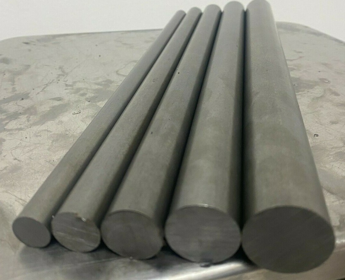 12L14 Steel Round Bar Stock Assortment – 5 Pcs – CNC Lathe Machining Rods