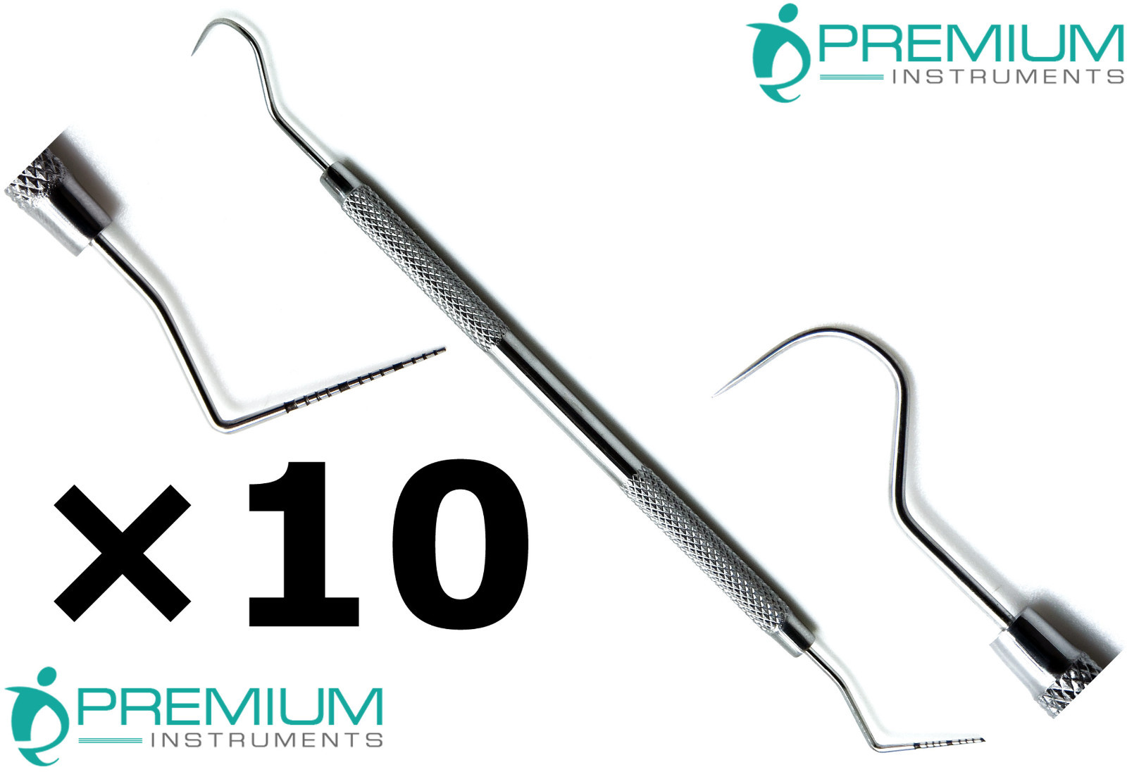 Dental Williams Explorer Probe 23 Color Coded Double Ended Instruments Set of 10