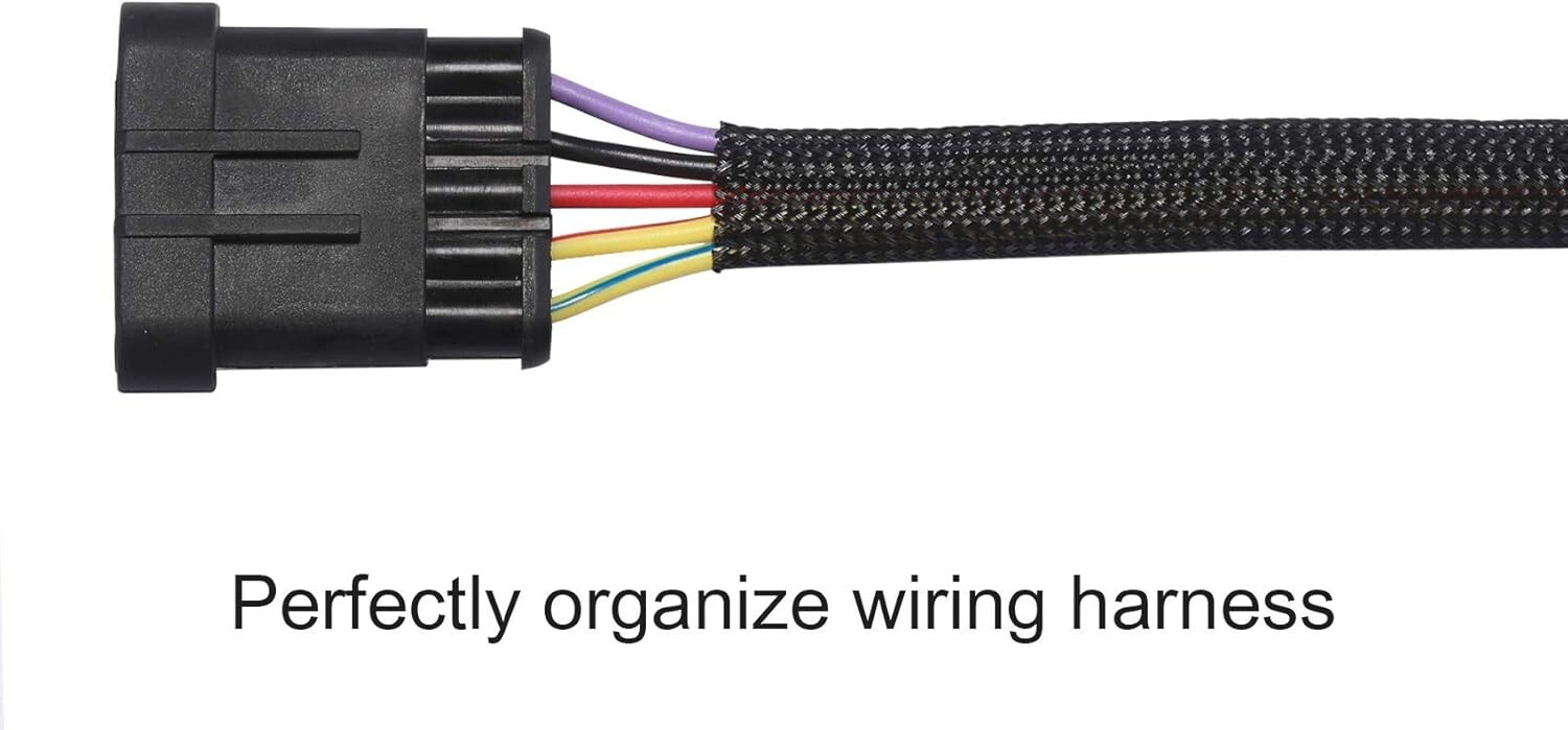 100 FT 3/8″ Black Expandable Wire Cable Sleeving Sheathing Braided Loom Tubing