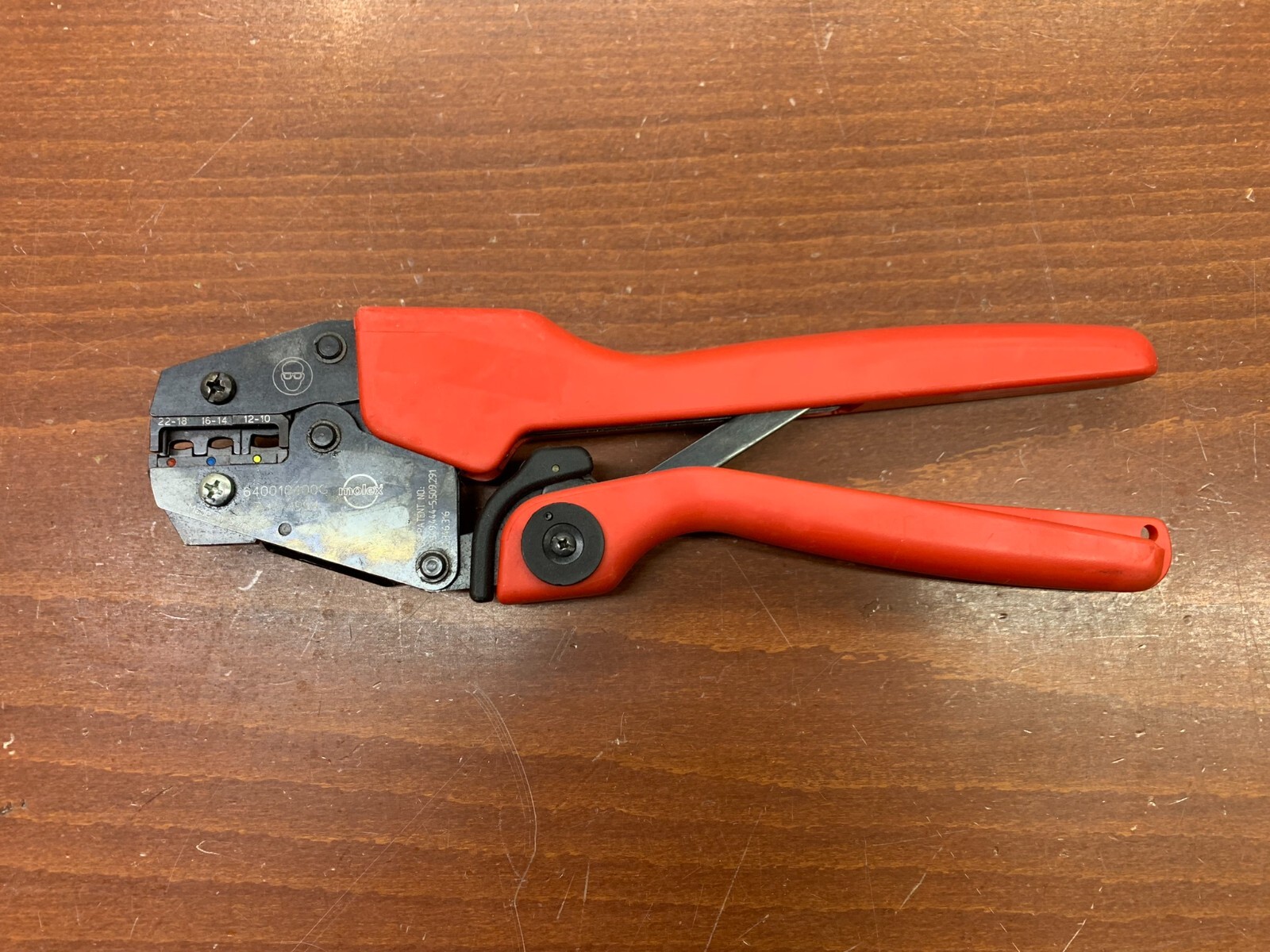 Molex 64001-0400 RHT-1994 Engraved Hand Crimp Tool 10-22 AWG Insulkrimp