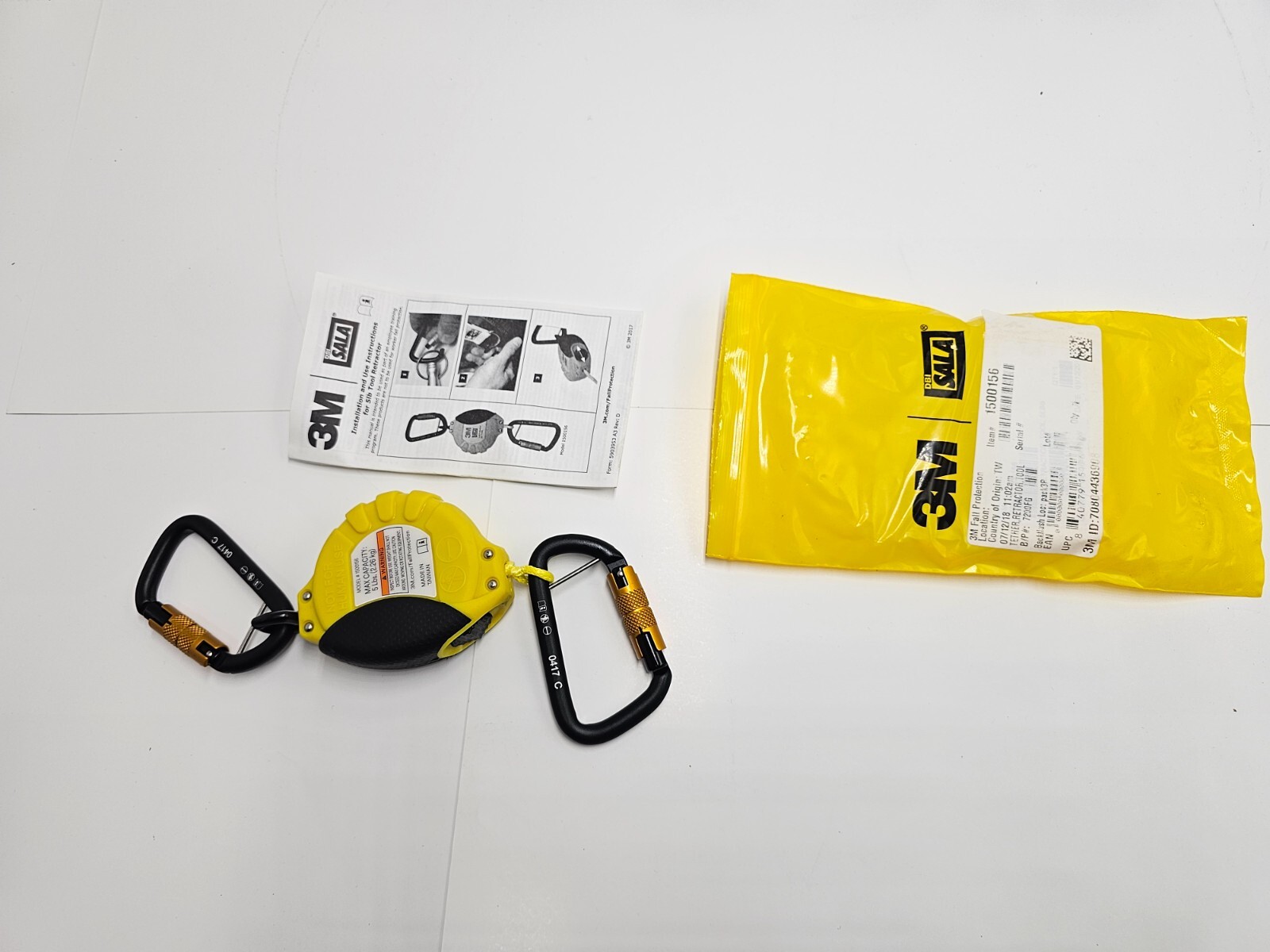 3M Dbi-Sala Tool Lanyard Retractable 1500156 Weight Capacity 5 lb. (2.3 kg)