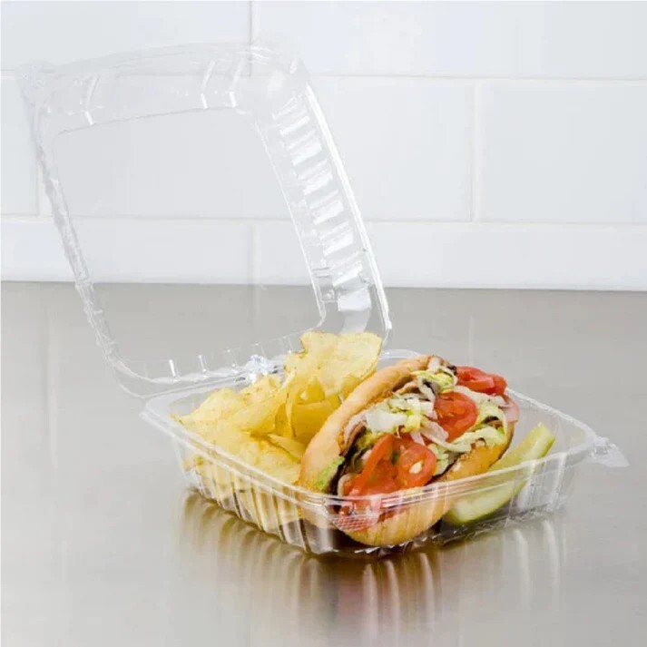 Wholesale DART Clear 8″ Seal Hinged-Lid Plastic Containers For Food 250 / Case