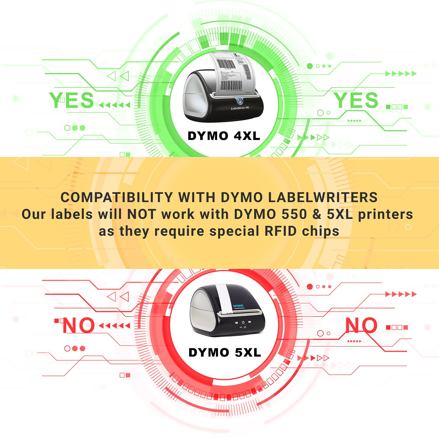 DYMO LW 1744907 4XL 4×6 (4″x6″) Direct Thermal Labels – (6) Rolls of 220