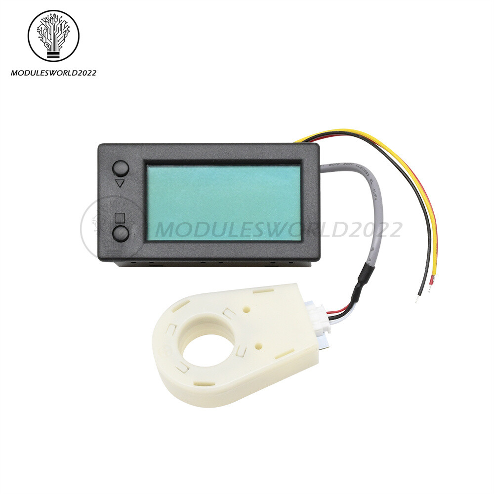 DC 300V 50/100/200/400A LCD Hall Coulomb Voltage Current Battery Power Meter