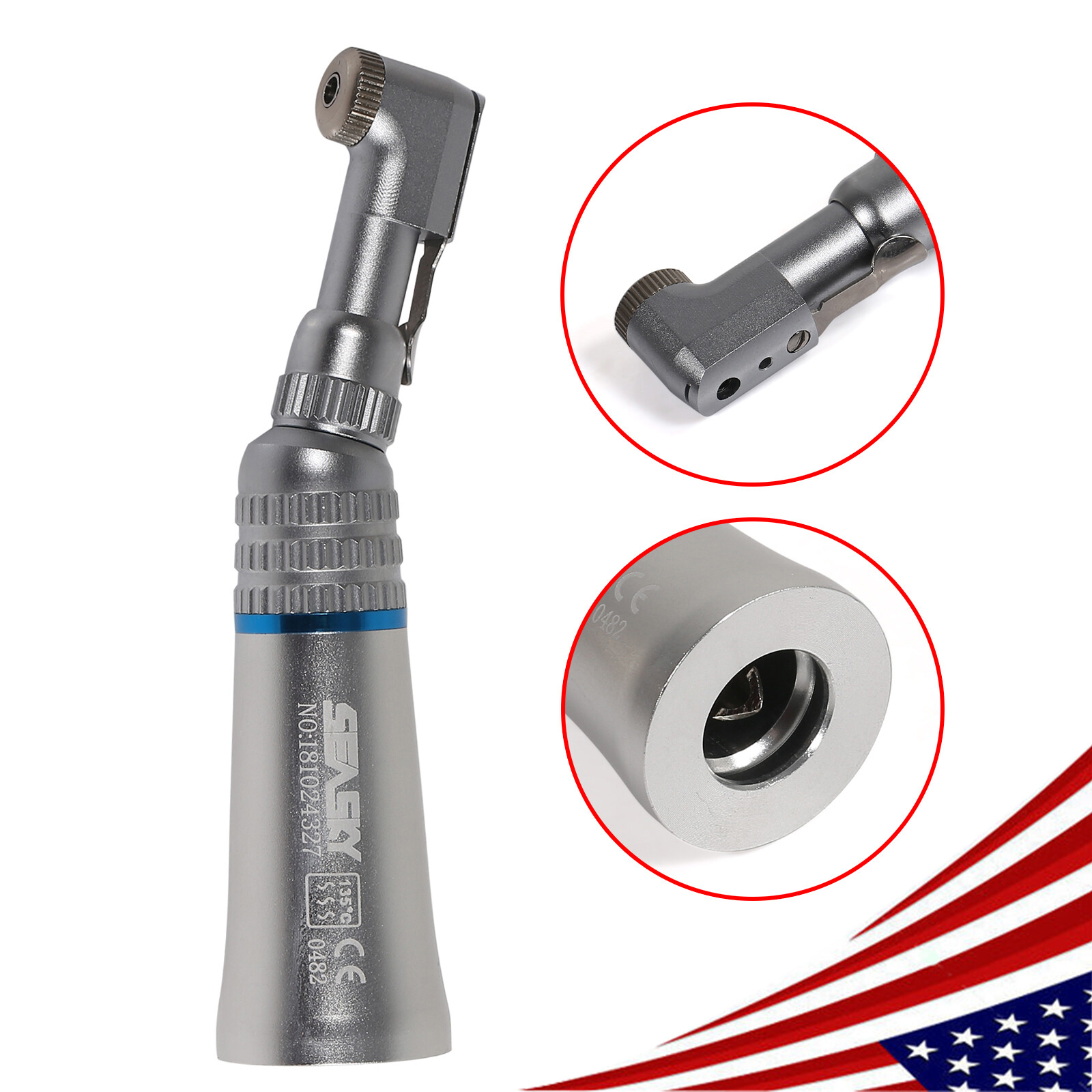 USA Dental Contra angle Slow Speed Handpiece E-type Fit RA 2.35mm Latch Bur YP