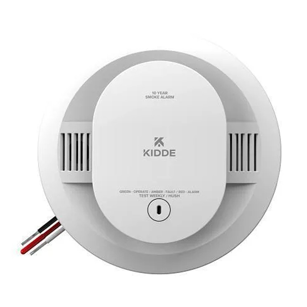 Kidde Firex 21033087 SMAC10YFEX Smoke Alarm, Hardwired W/ 10-Year Backup Battery