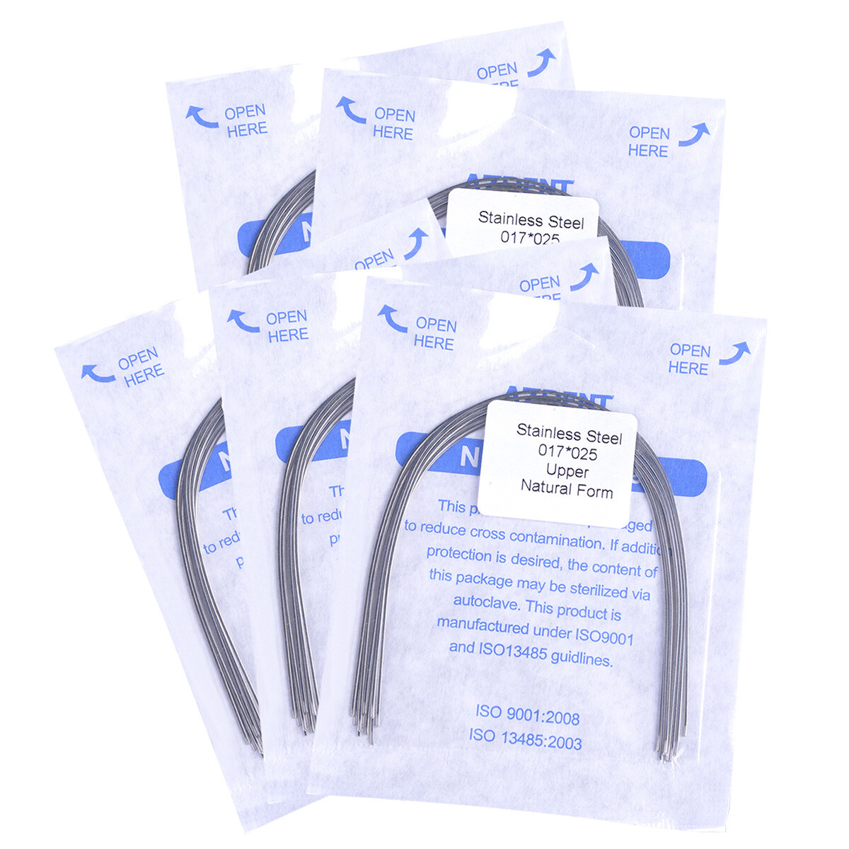 AZDENT Dental Orthodontic Stainless Steel Arch Wires Rectangular Nature Form
