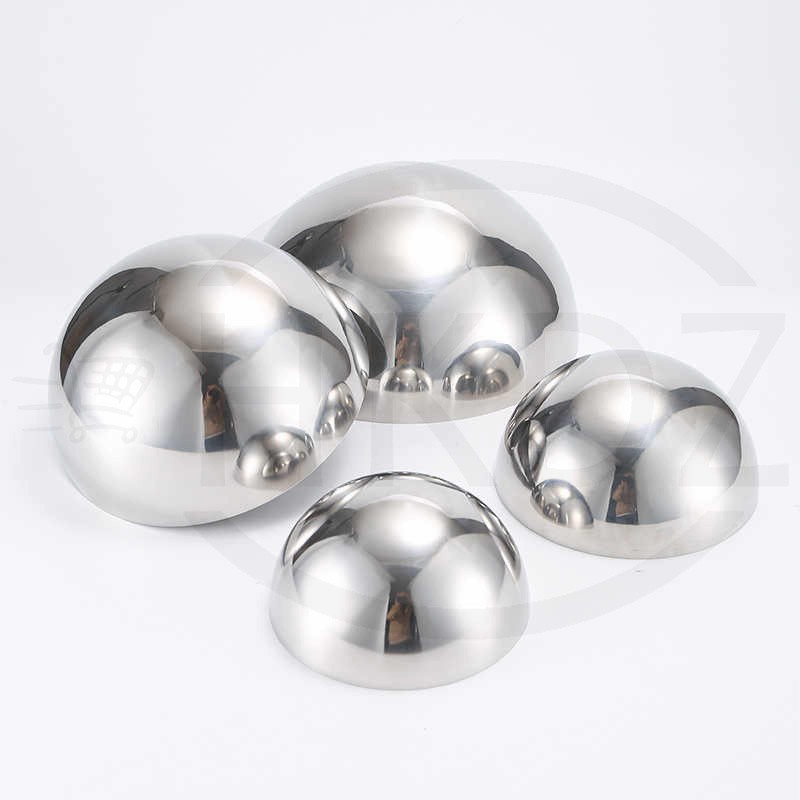 304 Stainless Steel Half Round Ball Hollow Half Round Railing Balls Ø25mm -350mm