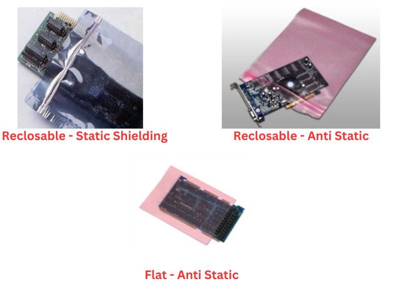 2-6 Mil Static Control Poly Bags Anti-Static Choose SIZE MIL QTY