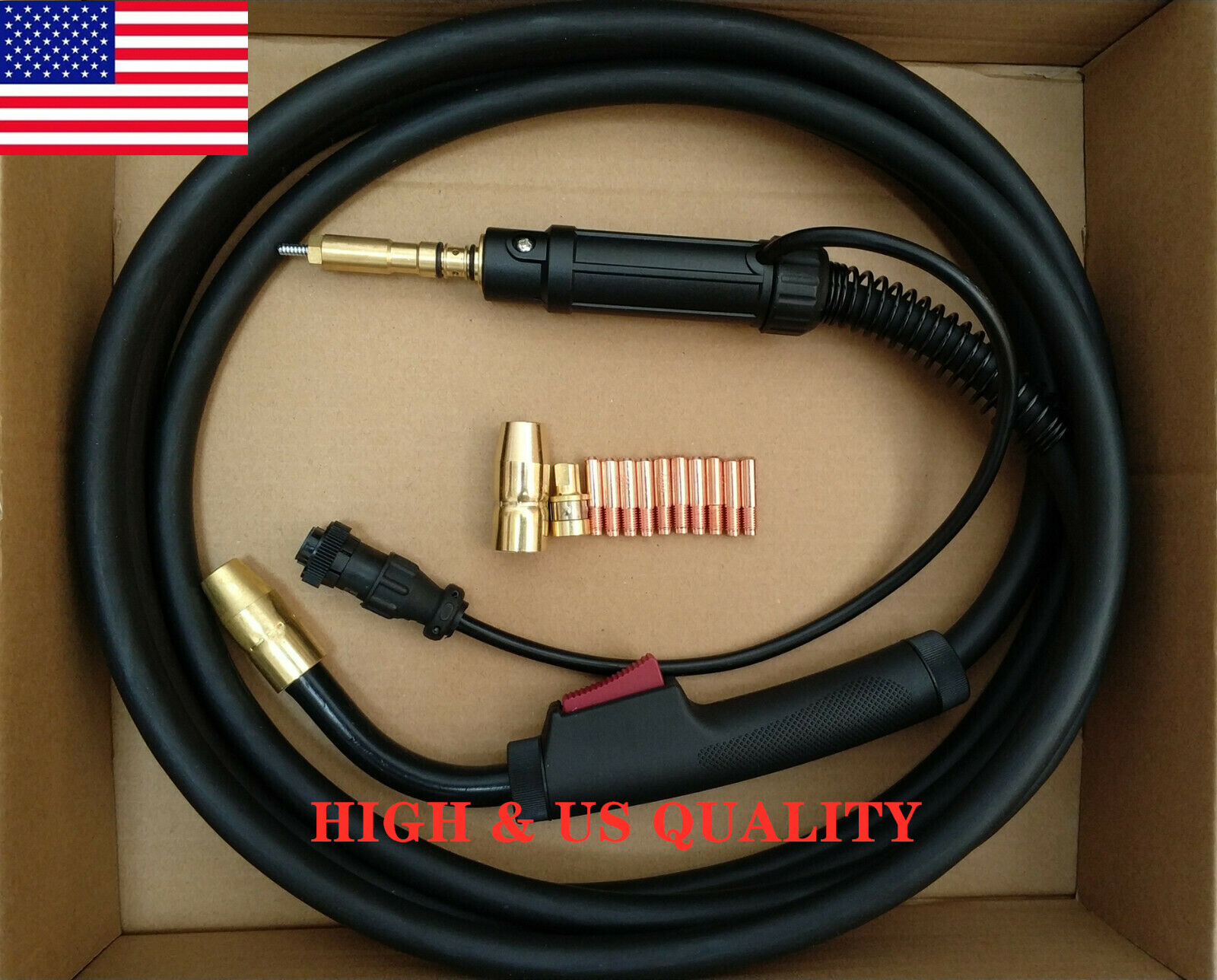 MIG WELDING GUN &TORCH 15′ 200A replacement HOBART Handler 190,Multi-Handler 200