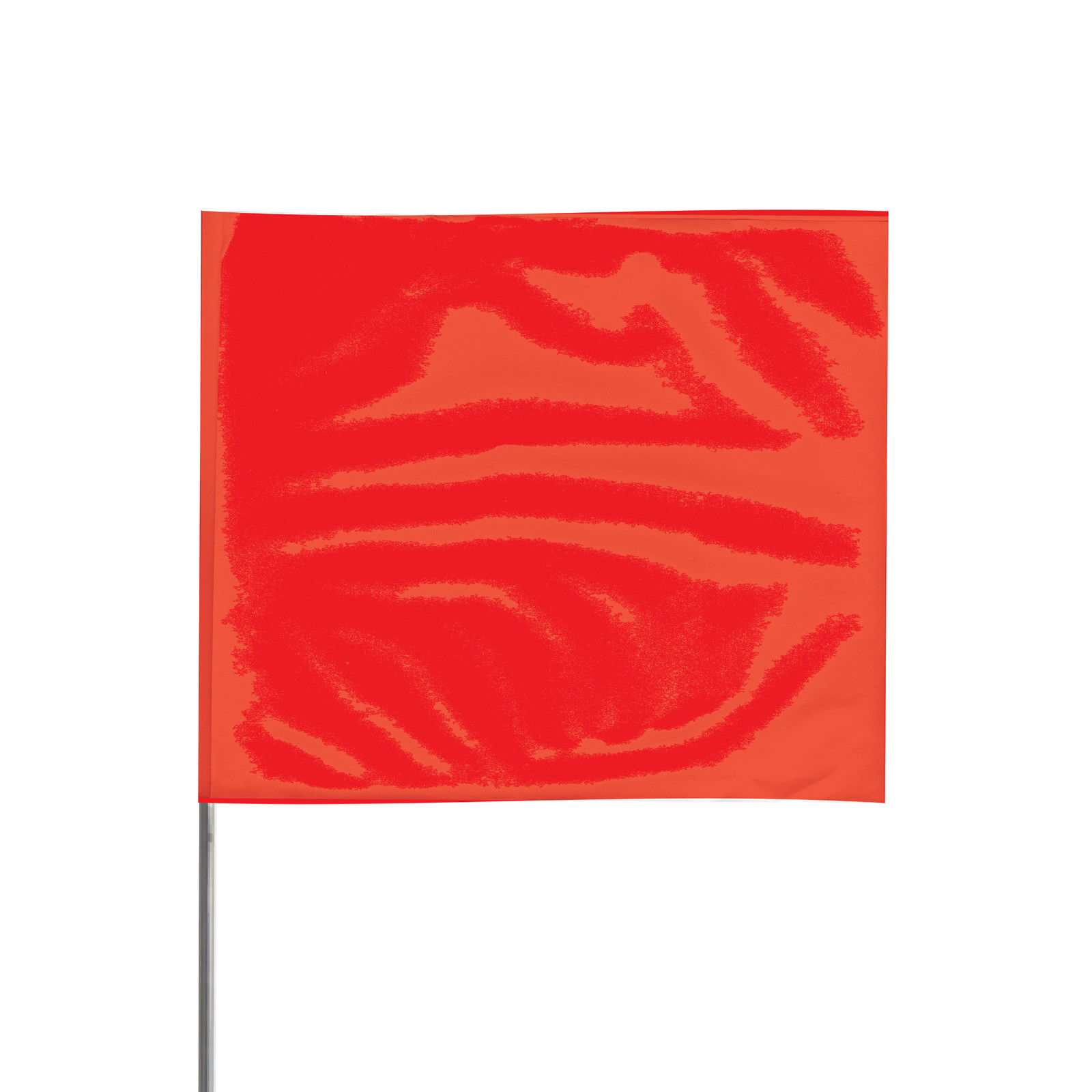 Presco 21 in. Steel Wire Staff Marking Flags [2.5 in. x 3 in. Flag]: 2 in. x 21
