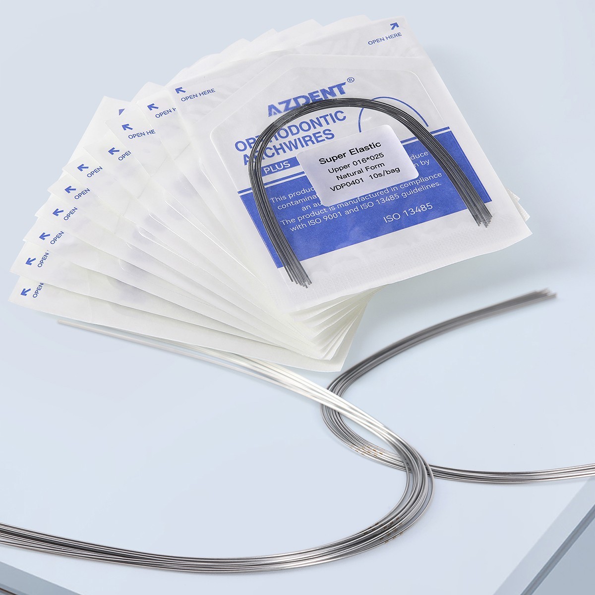 AZDENT Dental Ortho Super Elastic NiTi Archwire Round Square/Ovoid/Natural