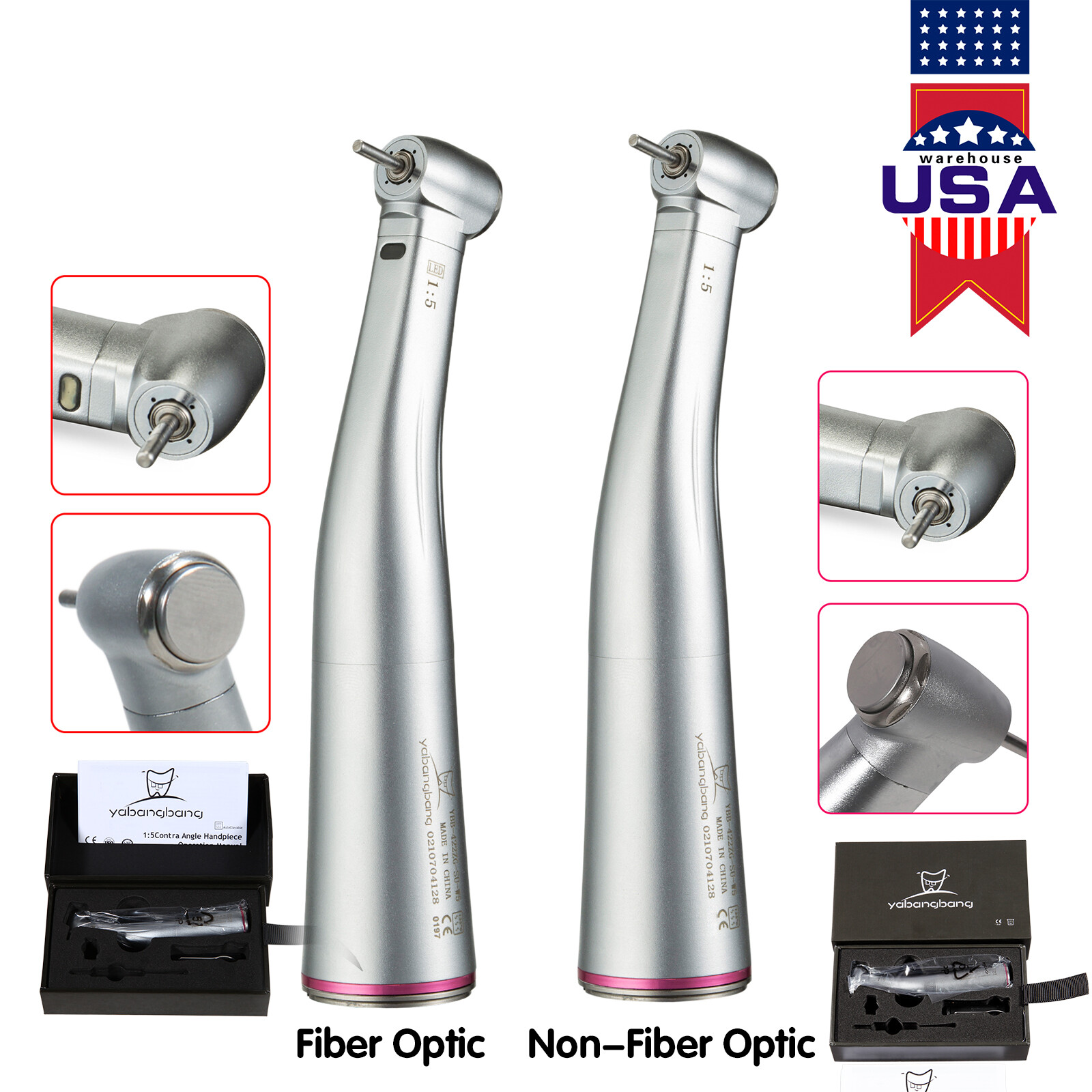 Dental Brushless Electric Micro Motor /1:5 increase (LED) Handpiece fit NSK KaV