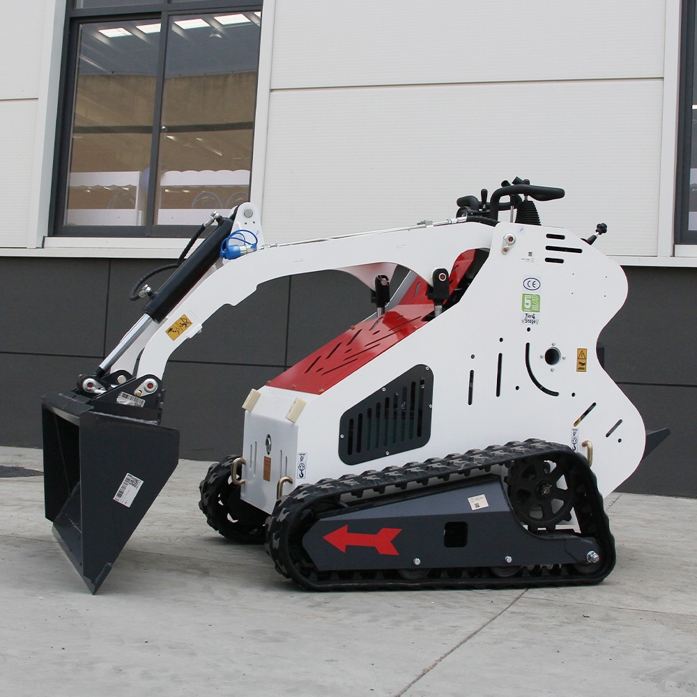 13.5HP Mini Track Skid Steer Loader, 2-Cylinder Gas Engine, USA Free Shipping