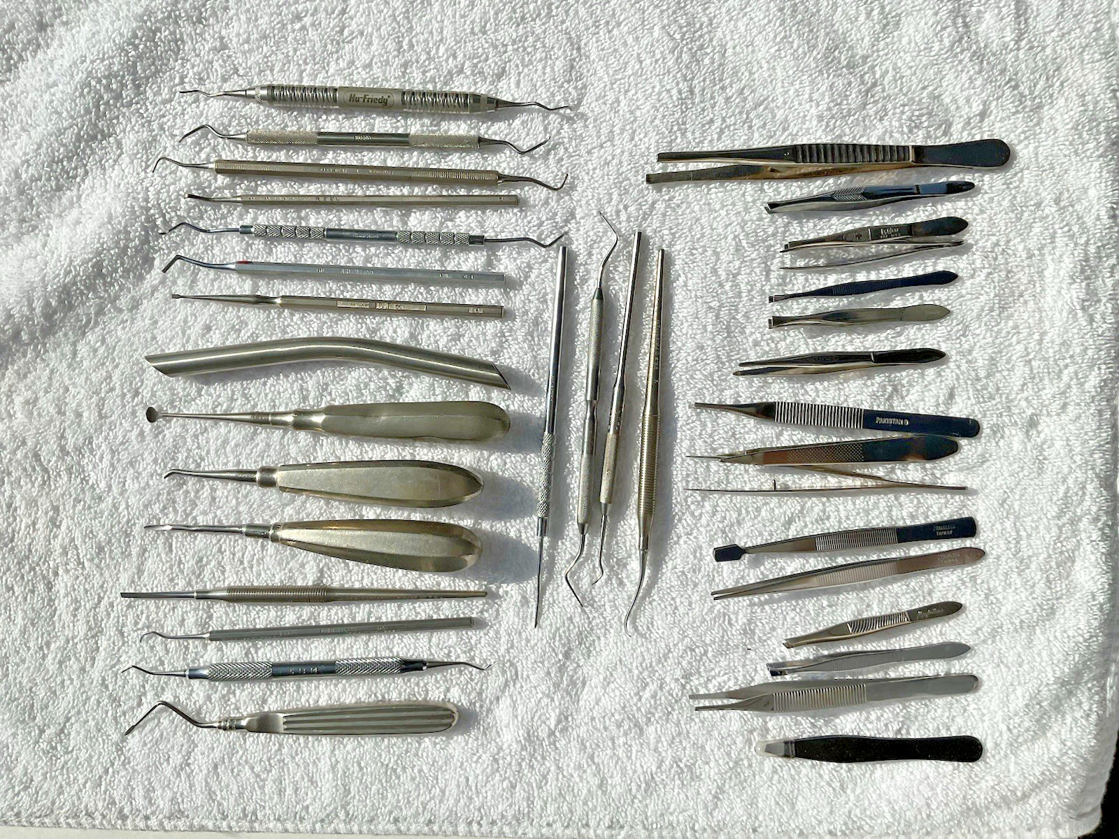 34 Lot of 34 Vintage Branded Dental Tools Picks Tweezers