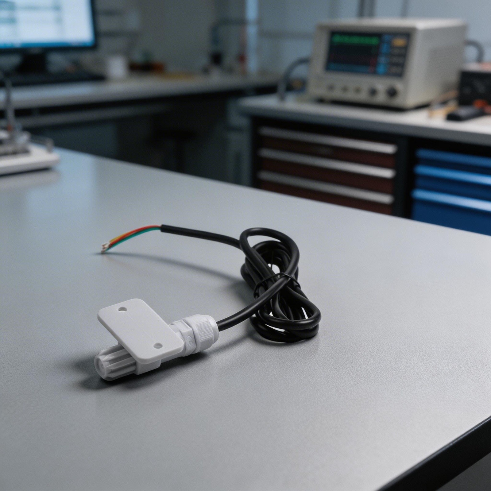 Compact I2C Temperature Humidity Sensor AHT20 with Wired Probe 1 for 2 3