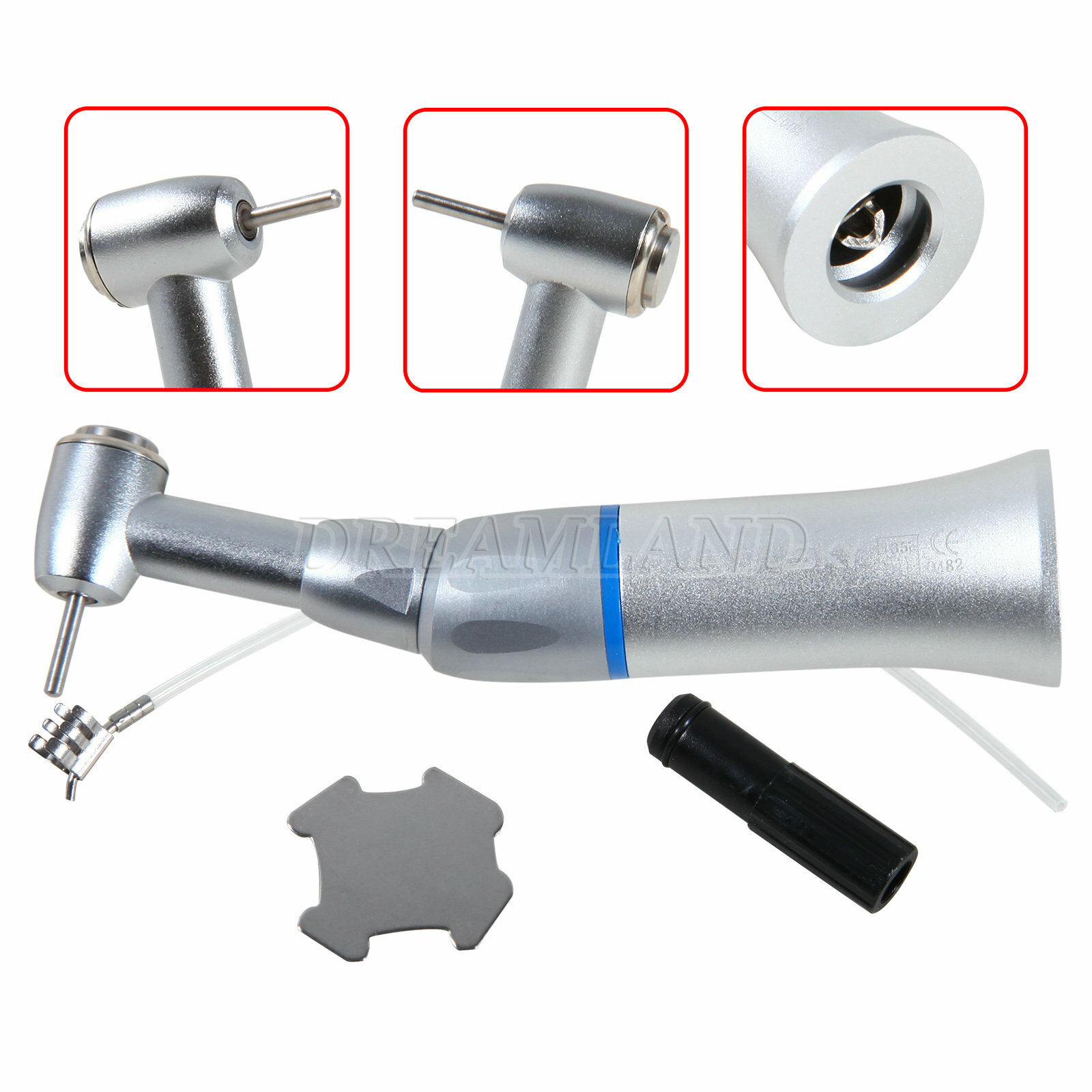 Dent 1:1 1:5 (LED Fiber Optic) Contra Angle FG 1.60mm Handpiece fit NSK Ti-Max