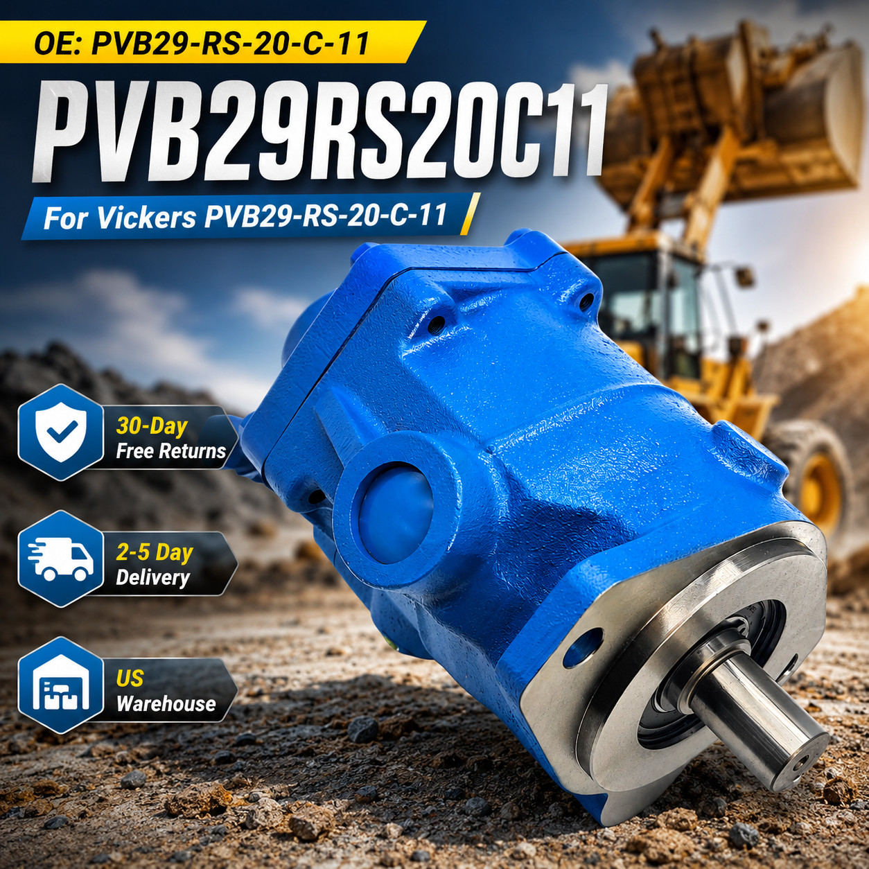 New Hydraulic Piston Pump for Vickers PVB29-RS-20-C-11 US