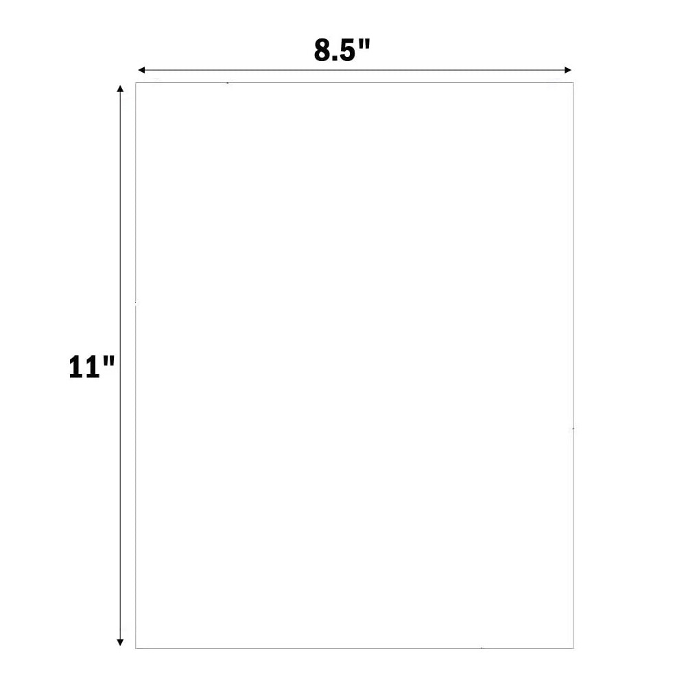 Full Sheet Address Shipping Label 8.5″ x 11″ Labels for Laser & Ink Jet Printers