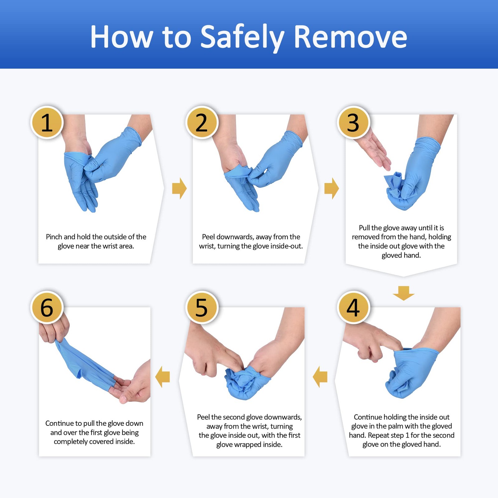 Schneider Nitrile Exam Gloves, 4 Mil, Blue, Large 100-ct Box, Large, Blue