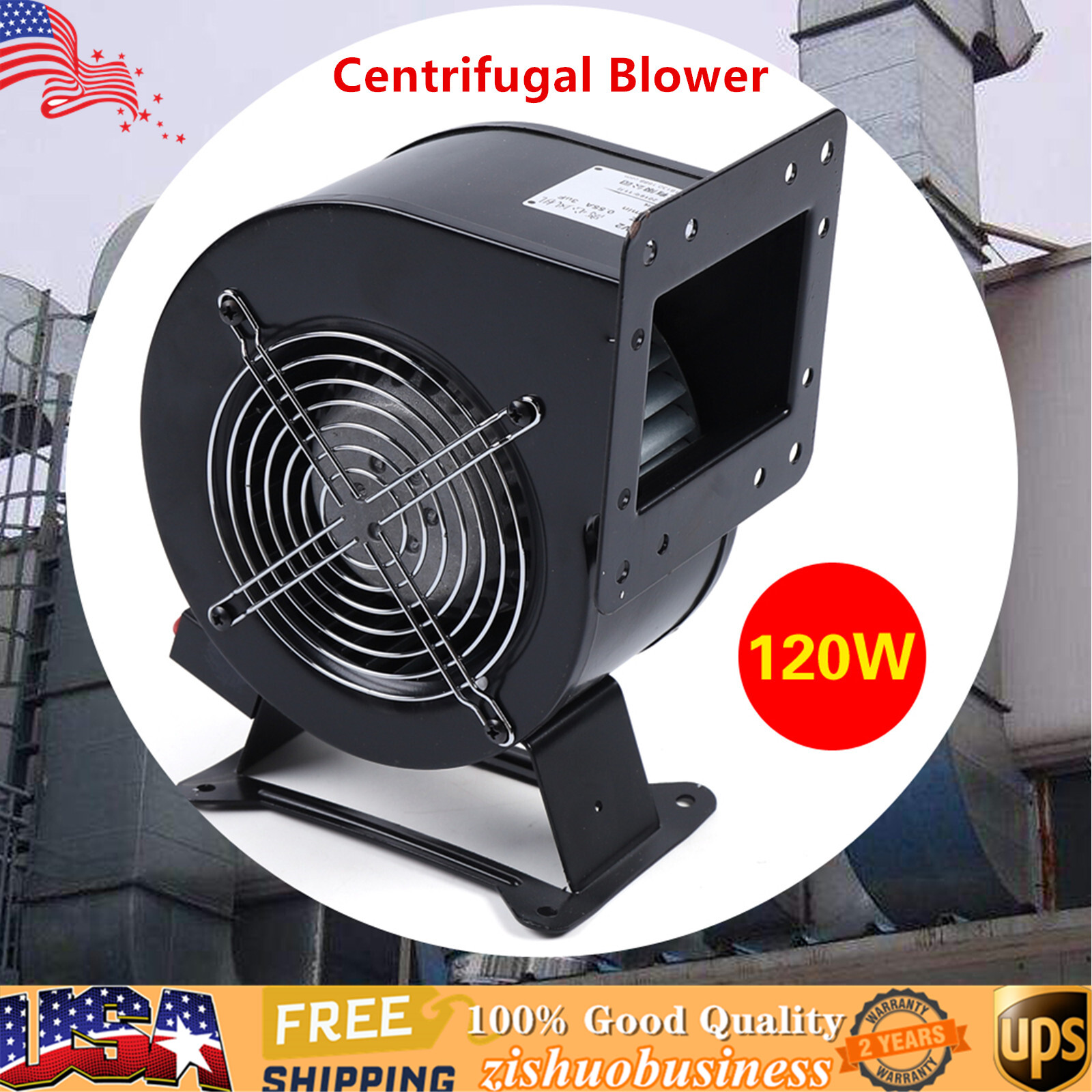 Brand New High Air Pressure Furnace Blower Fan Assembly 2600 RPM 196 CFM 120V