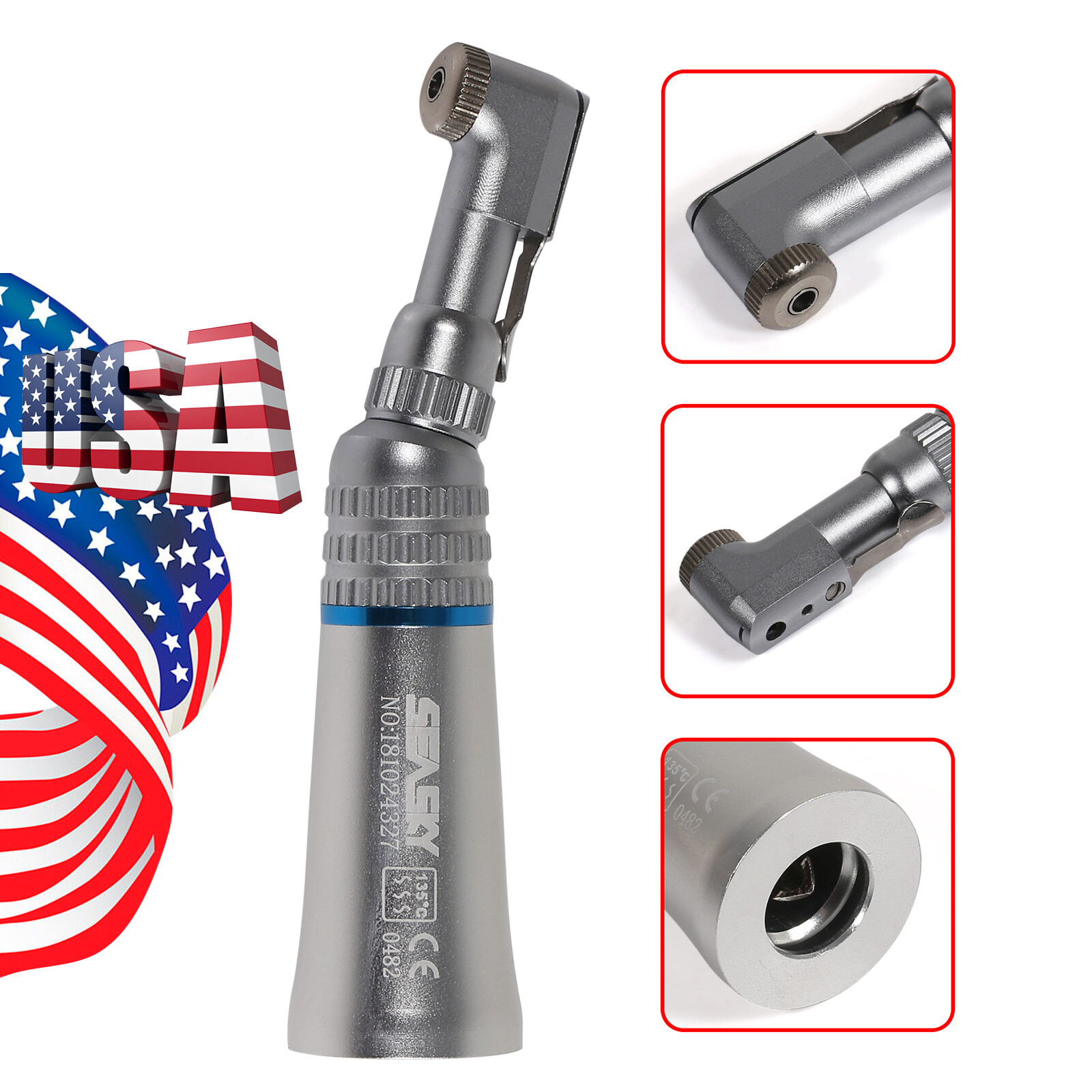 USA Dental Slow Low Speed Contra Angle Handpiece Push/Latch E-type Fit NSK EP
