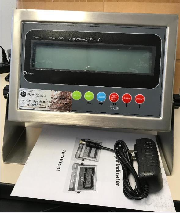 PS-IN202SS NTEP Legal For Trade Indicator Prime Scales