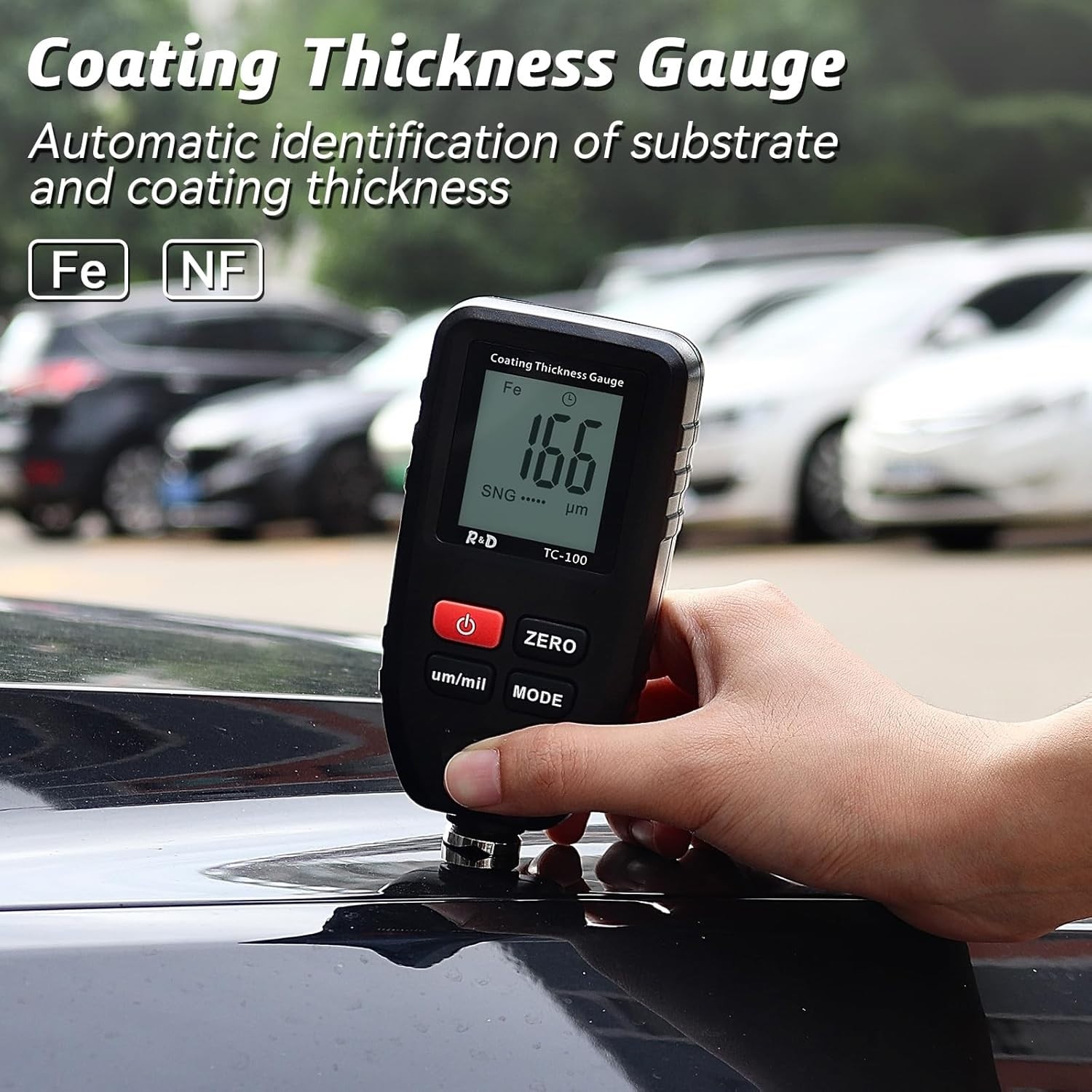 Car Coating Thickness Meter for Used Car Buyers Paint Gauge Check Metal Surfaces