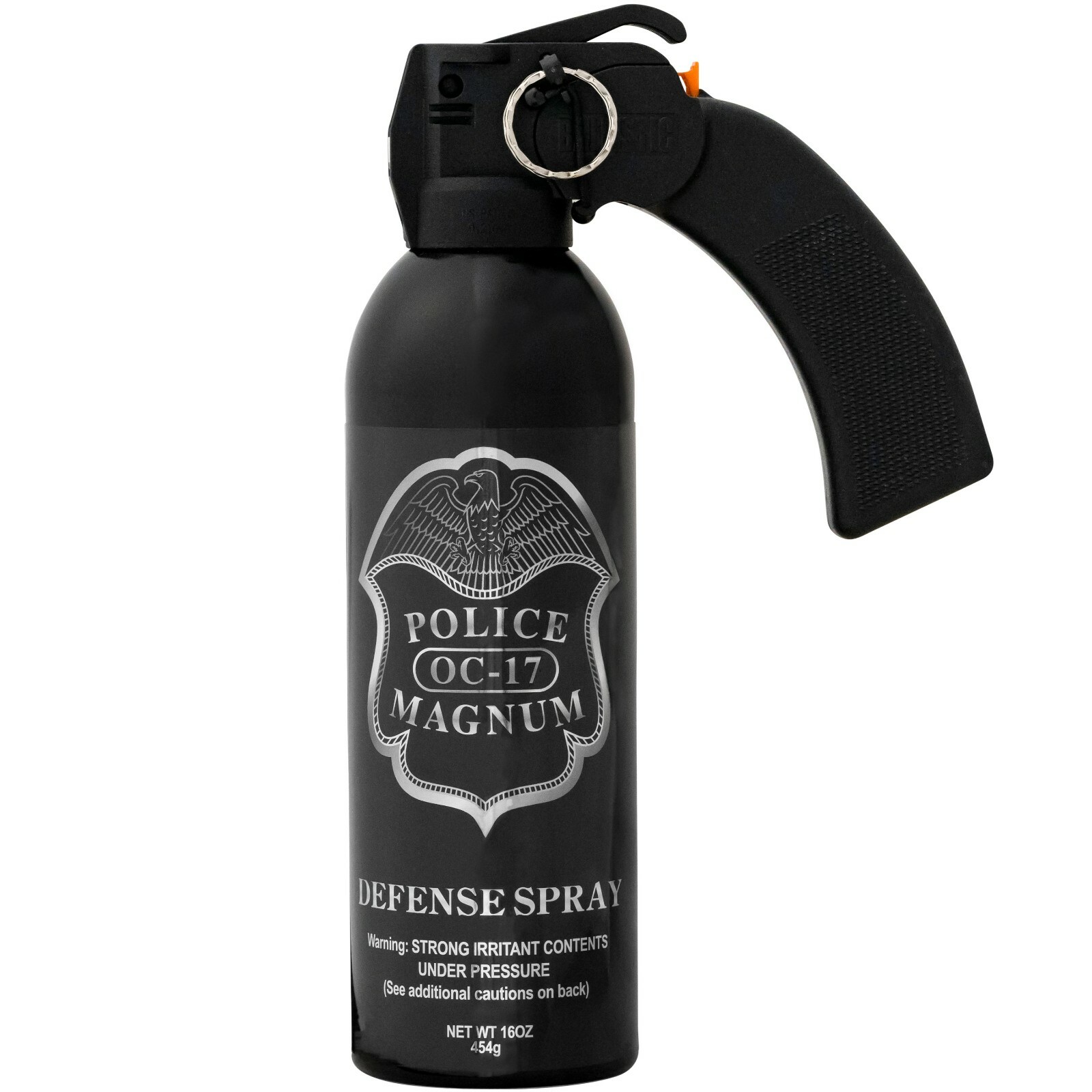 Police Magnum pepper spray 16 oz Pistol Grip Fogger Defense Security Protection