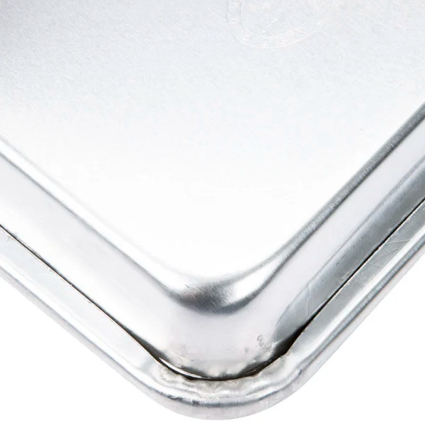 (6-Pack) 1/8 Size Aluminum Bun Sheet Baking Pan Serving Tray 6 1/2″ x 9 1/2″ NEW