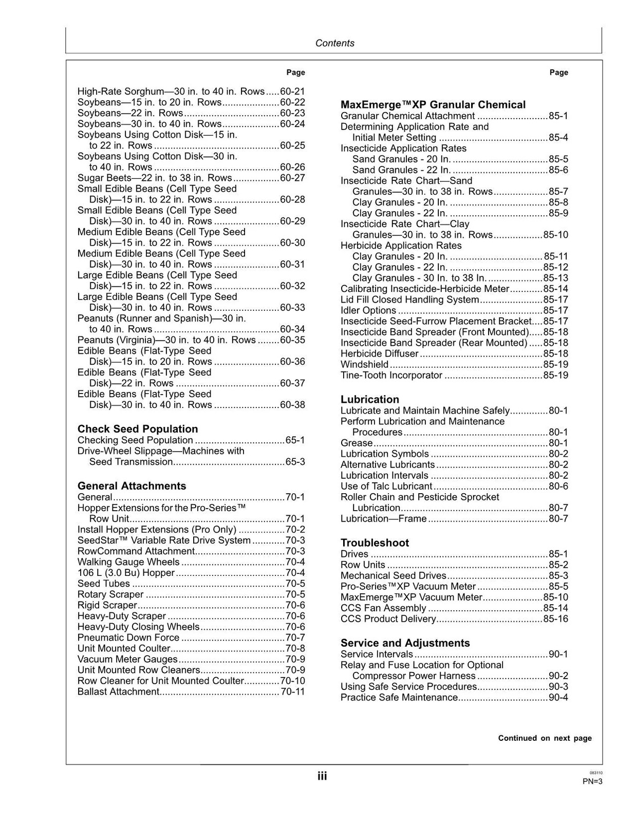 JOHN DEERE DB44 DB58 DB60 DB66 DB88 DB90 DB80 DBP44 PLANTER OPERATORS MANUAL