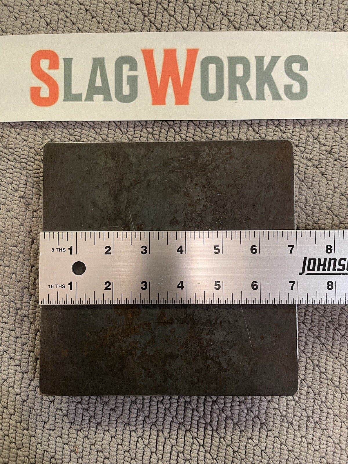1x7x7 inch steel plate 7”x7” A36 Hot Roll Flat 1″ Thick