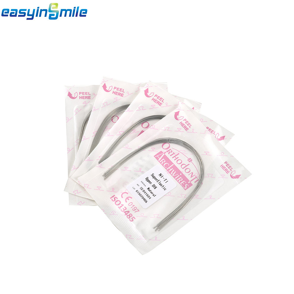 100pcs Dental Orthodontic NITI Arch Wires round natural super elastic Wire 16/20