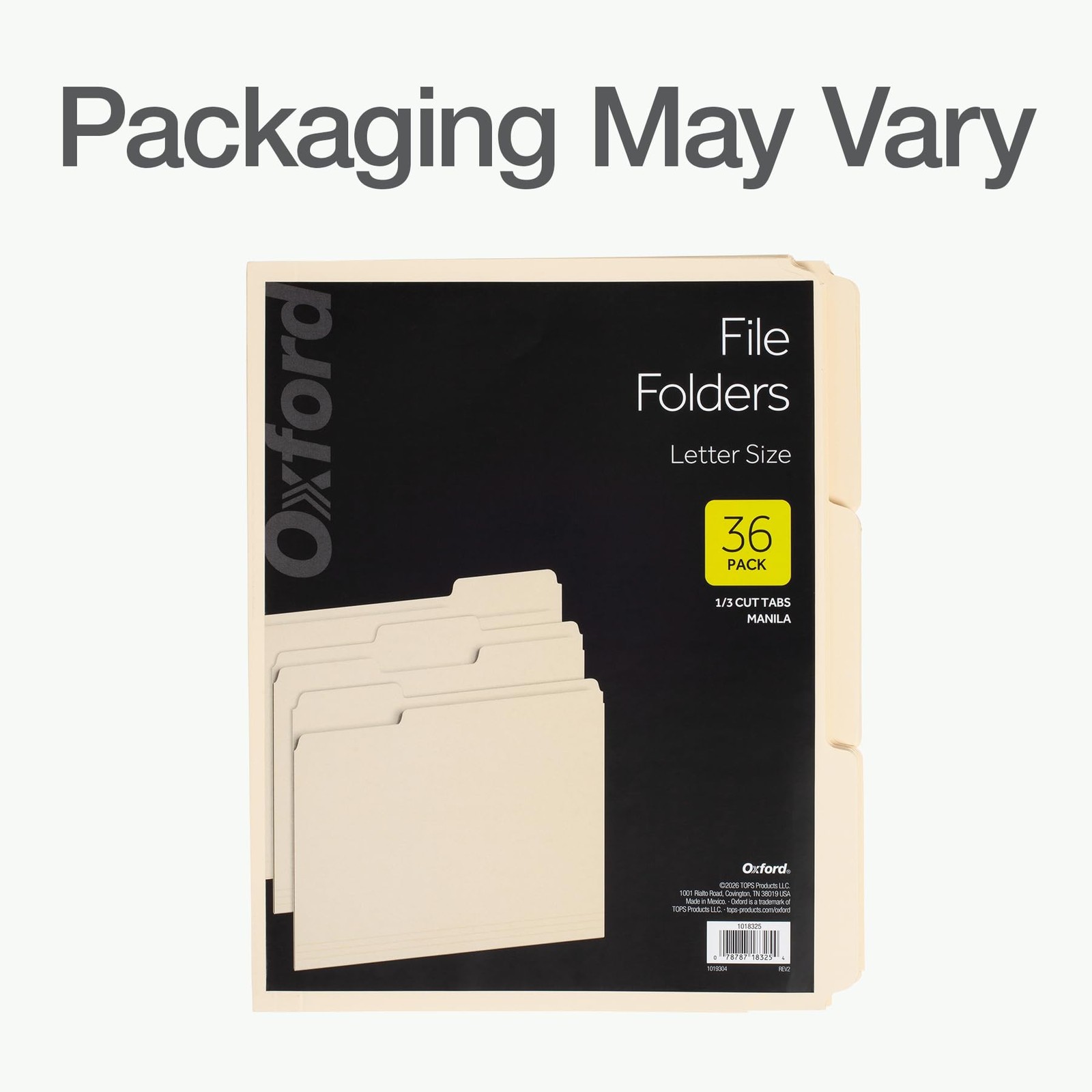 Oxford File Folders, 36 Pack, Letter Size (8.5″ x 11″), 3 Letter, Manila