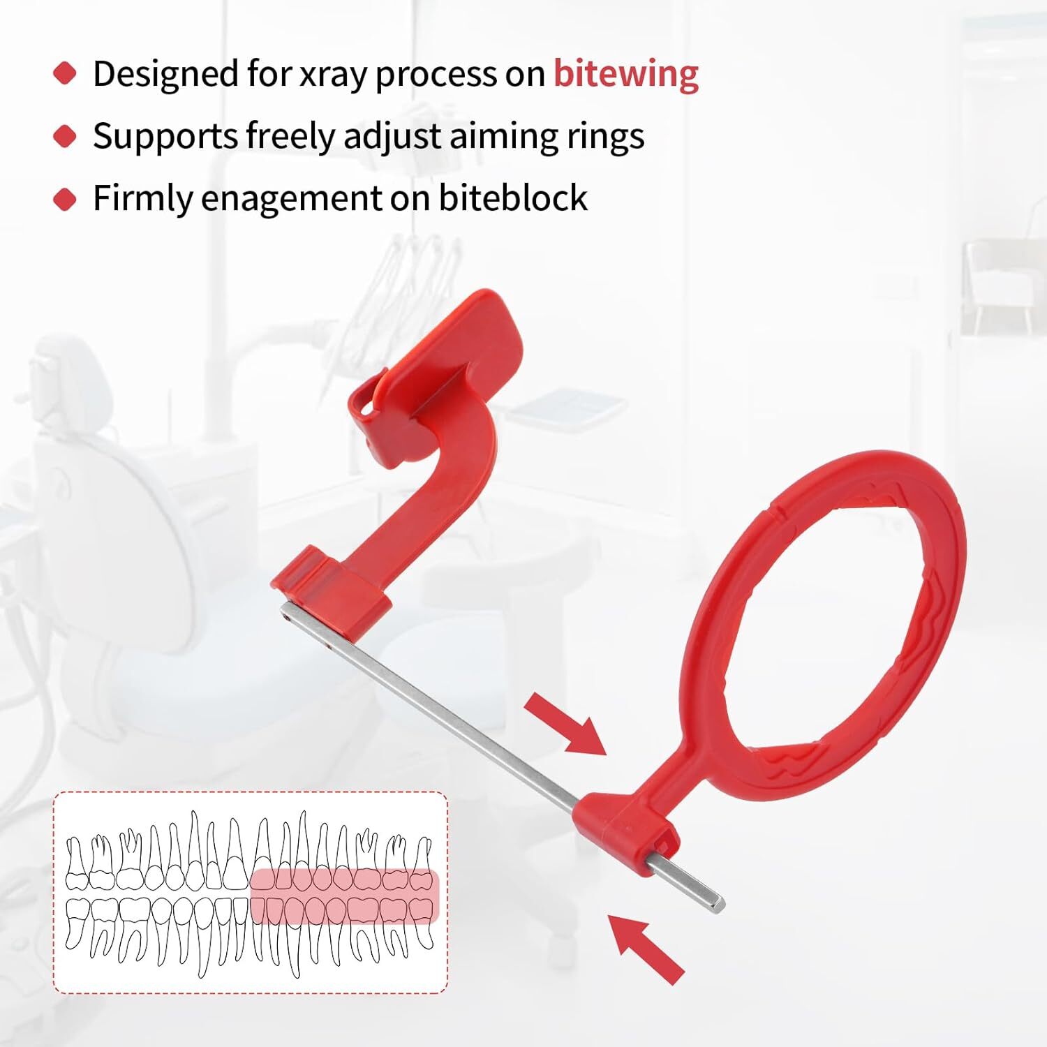 Digital Sensor Holder X-Ray Aiming Ring Bitewing/Anterior/Posterior Arm Kit US