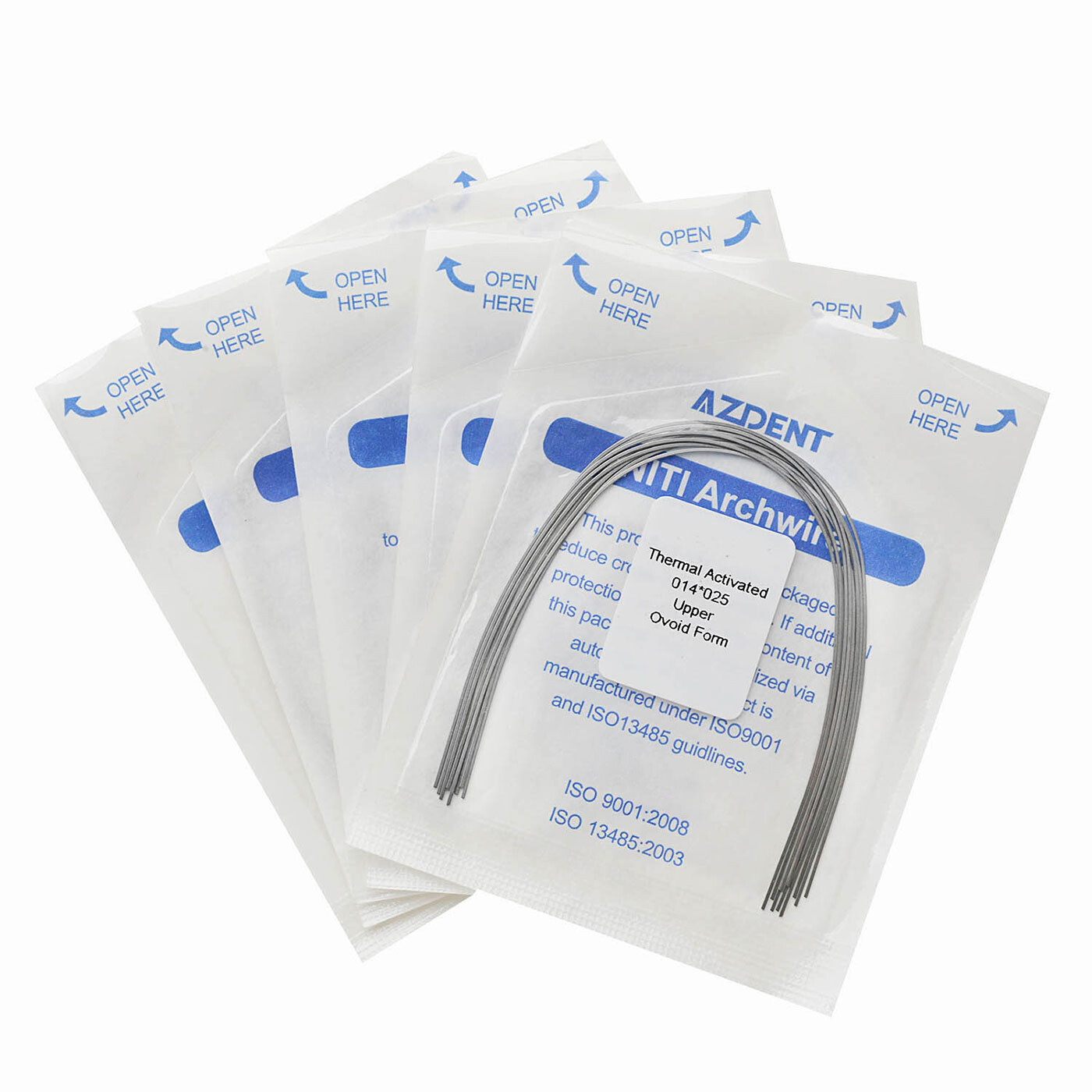 Alambre de Arco Rectangular Niti Activado Térmicamente para Ortodoncia Dental To