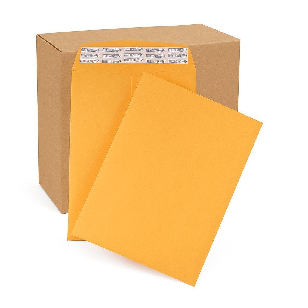 100 – Pack 6″x9″ Kraft Catalog Mailing Envelopes Mailers Peel Self Seal