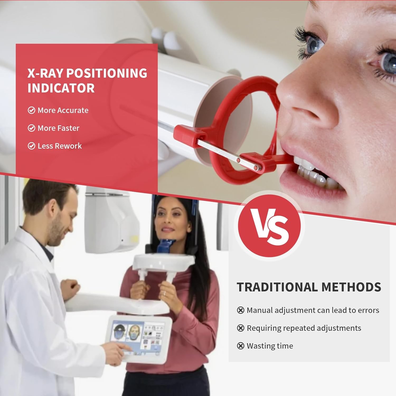 Dental X-Ray Aiming Ring Bitewing/Anterior/Posterior Arm Digital Sensor Holder