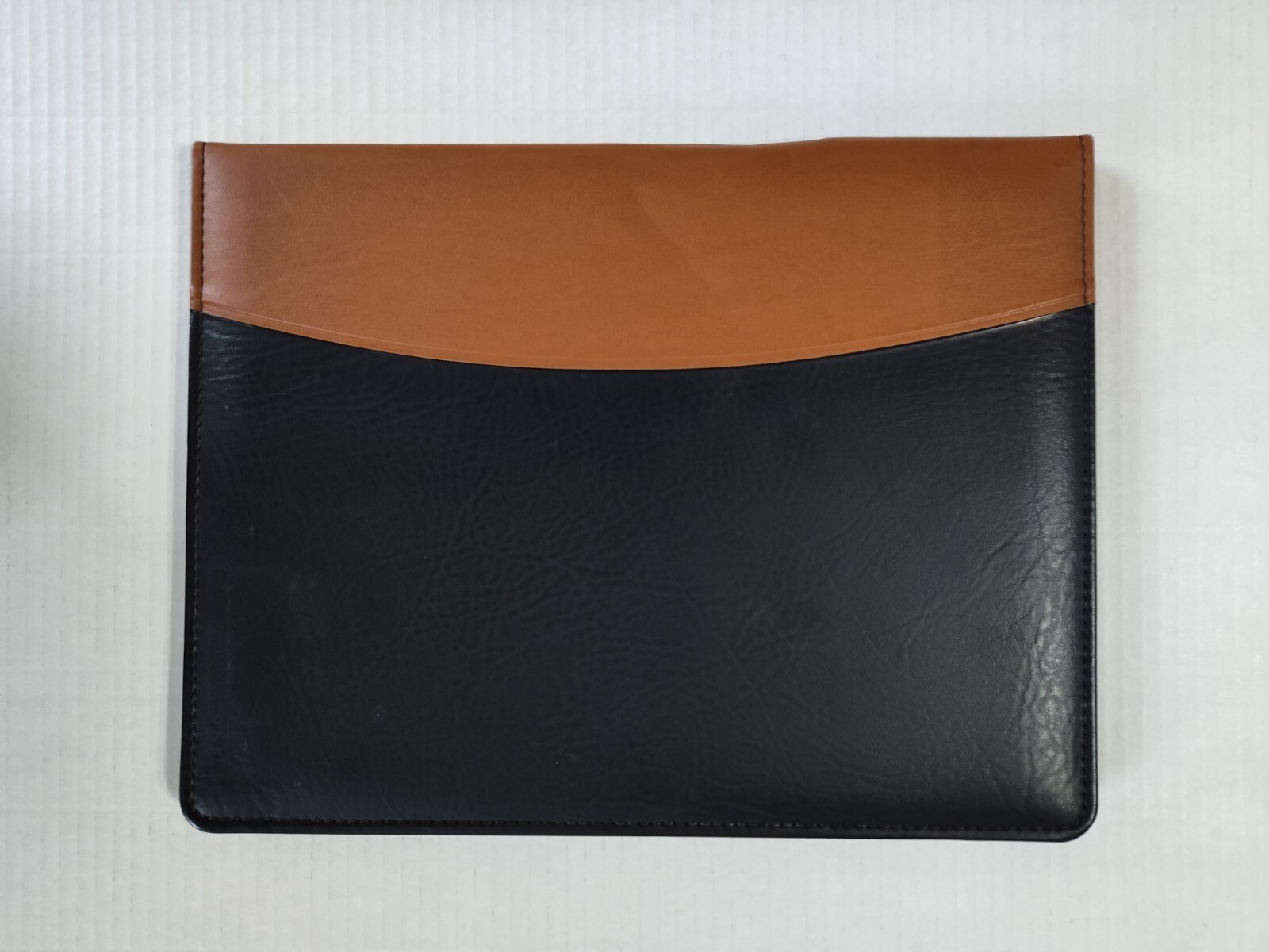 Hazel Portfolio Document Holder Easy Open Black Brown Made In USA