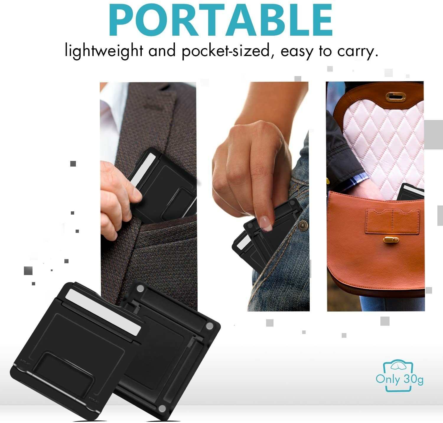 2-Pack NEW Phone Holder Foldable Desk Stand Multi-Angle Mount For iPhone Samsung