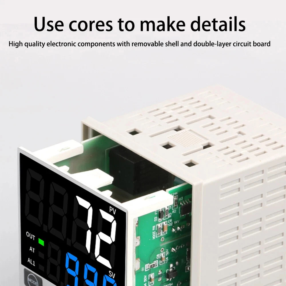 Digital PID Temperature Controller Thermostat Fahrenheit Relay/SSR AC 100V-240V